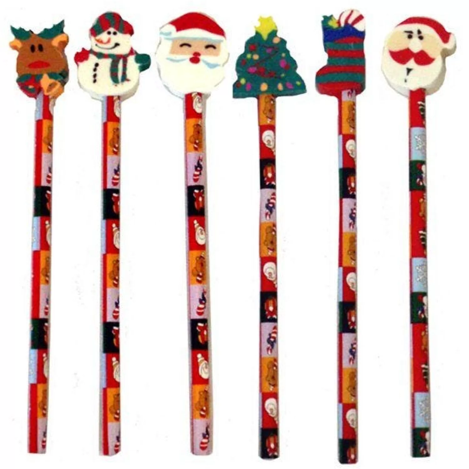 Christmas Pencil And Eraser<Party Delights Clearance