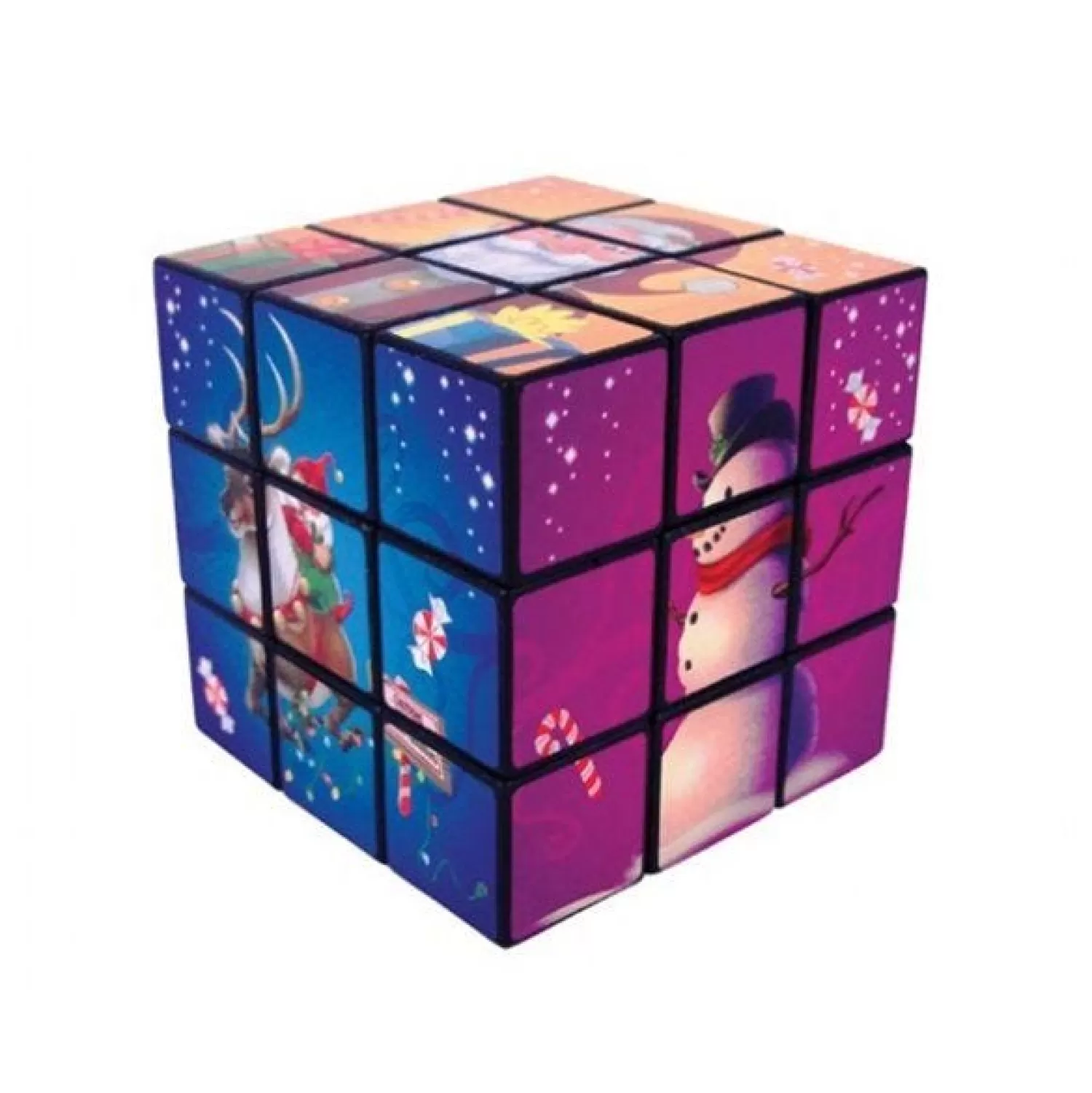 Christmas Puzzle Cube - 7Cm<Party Delights Online