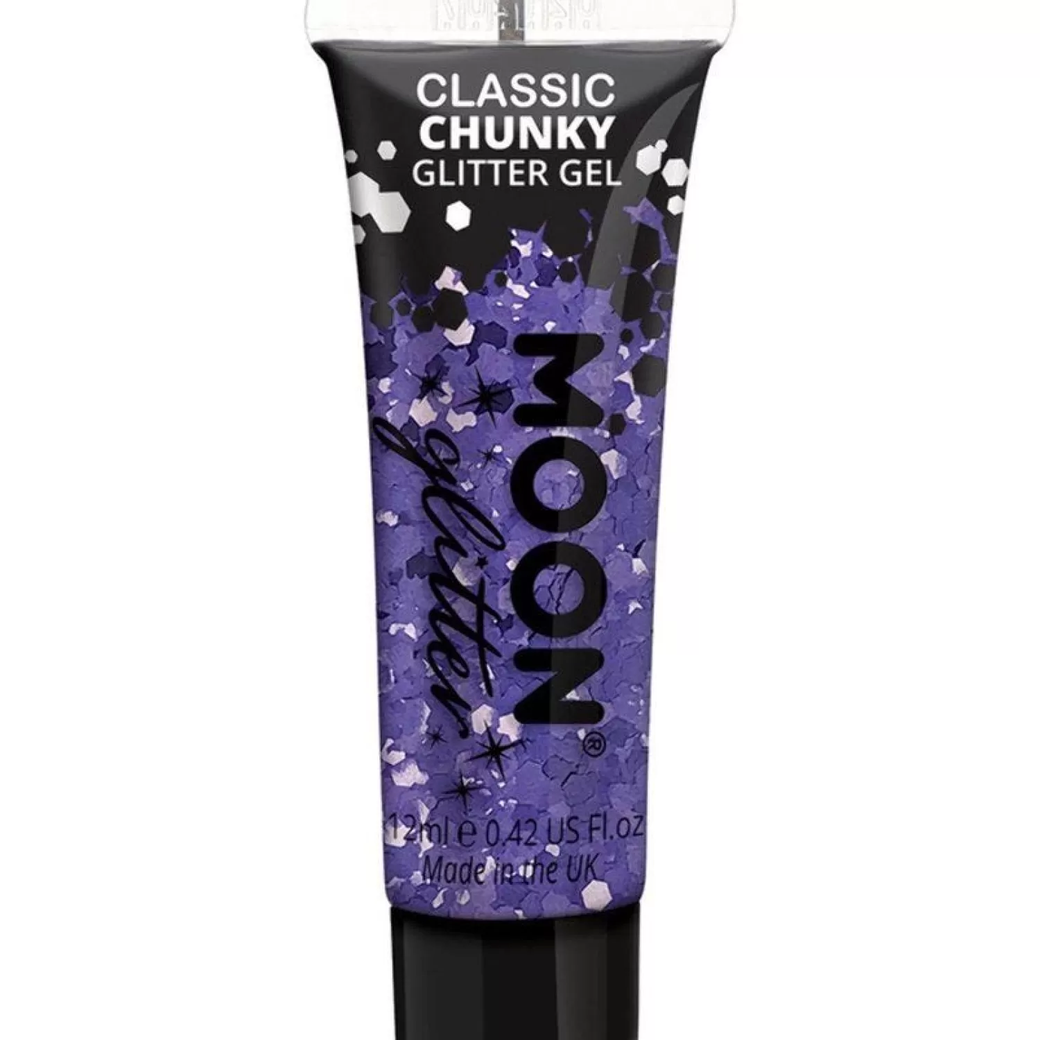 New Party Delights Chunky Glitter Body Gel - Purple 12Ml