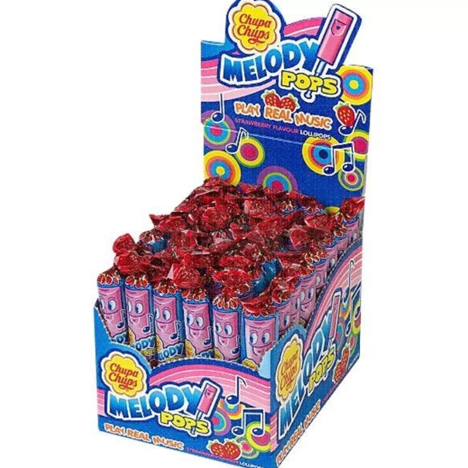 Hot Party Delights Chupa Chups Melody Pops - Strawberry Flavour - 15G