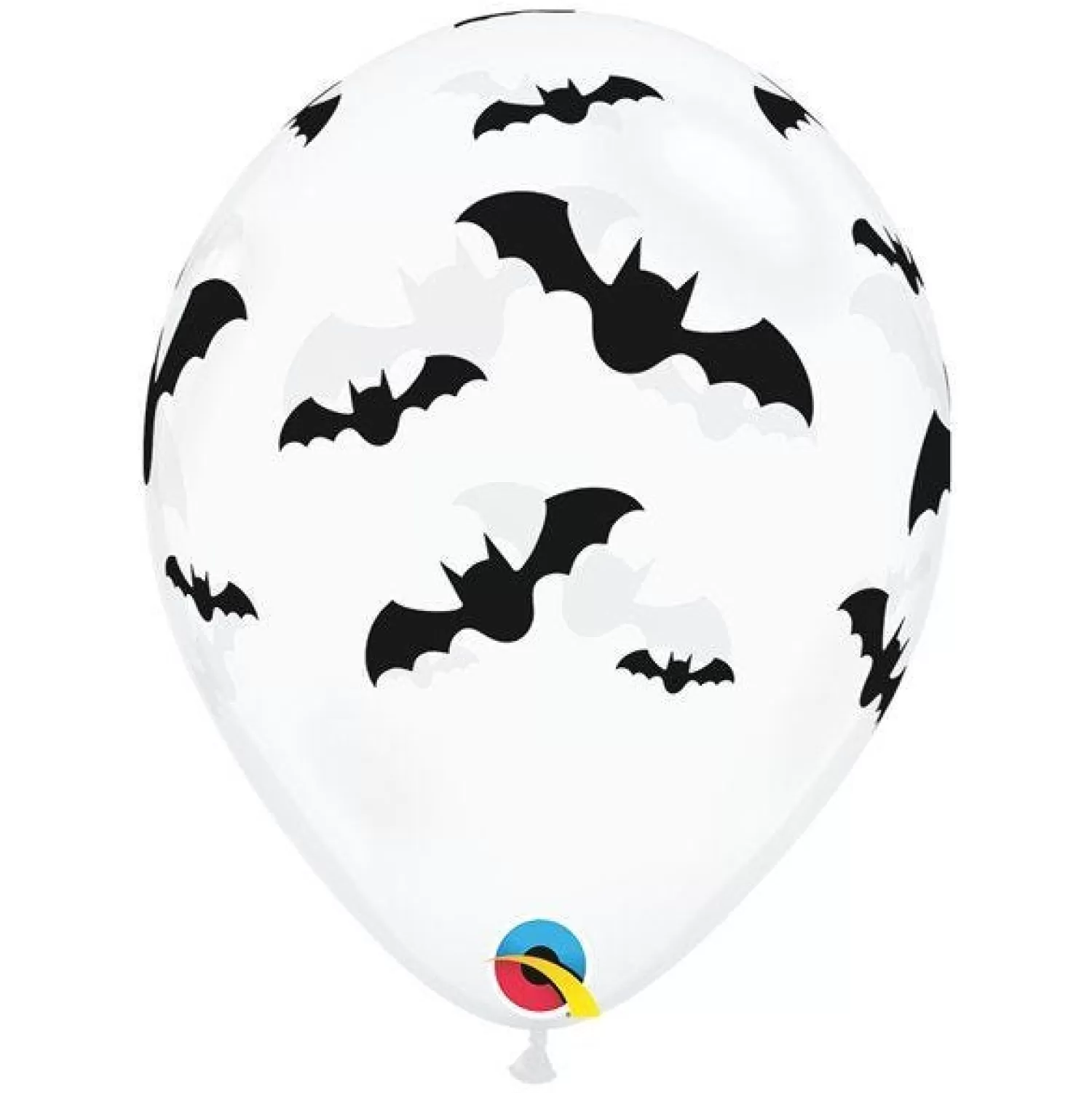 Clear Bat Print Balloons - 11" Latex (6Pk)<Party Delights Best