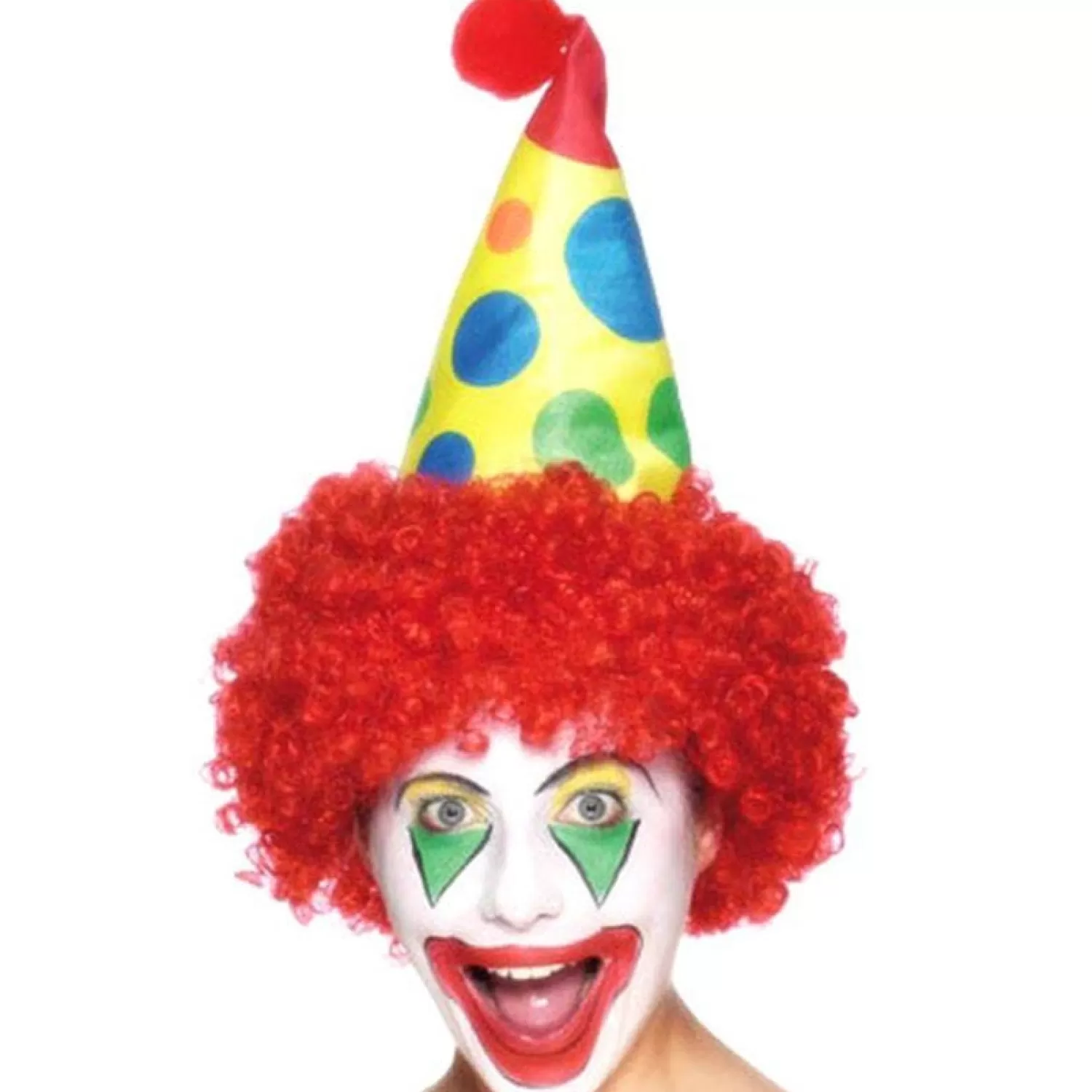 Flash Sale Party Delights Clown Hat With Red Wig