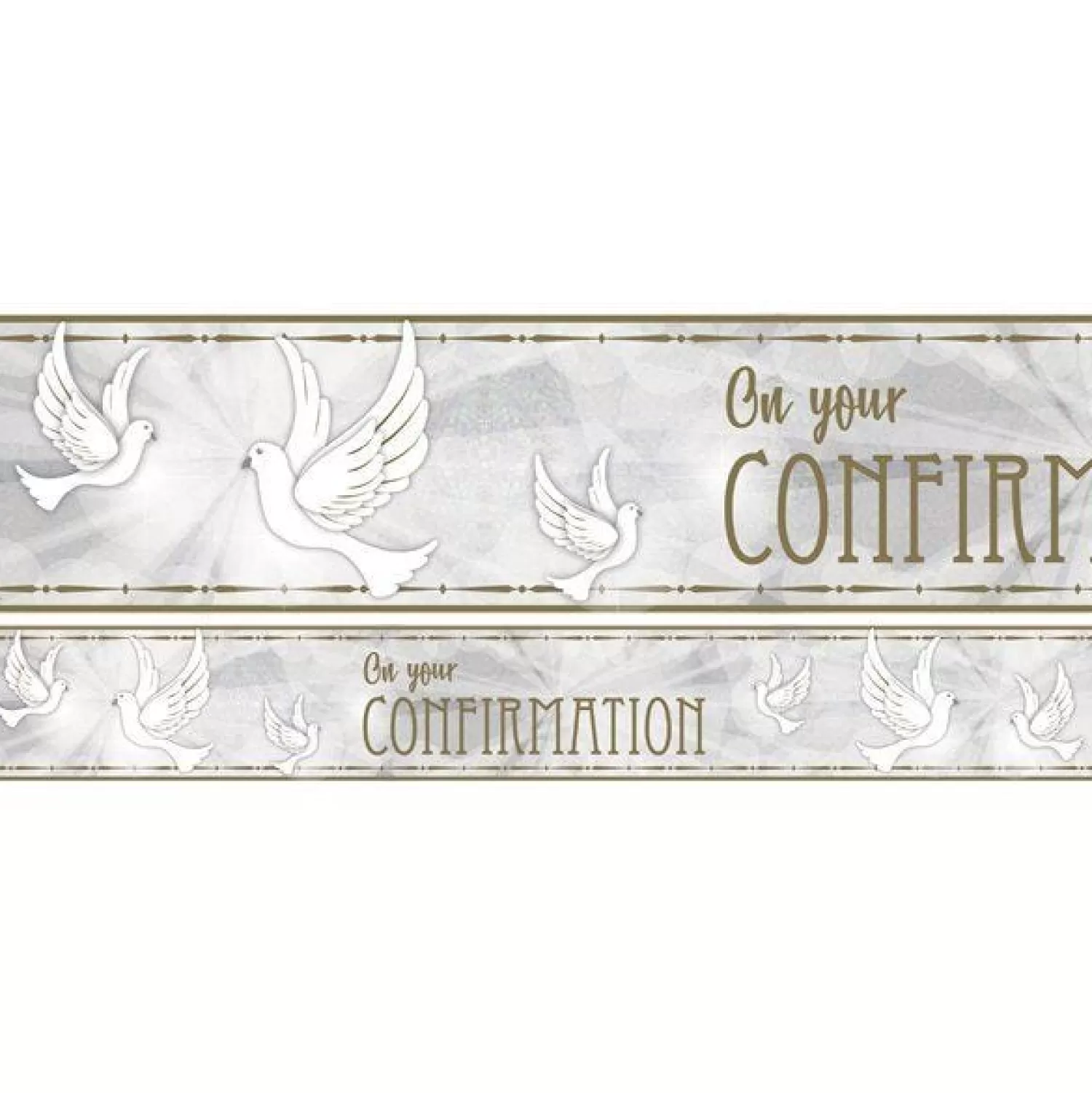 Discount Party Delights Confirmation Dove Paper Banners - 1M (3Pk)