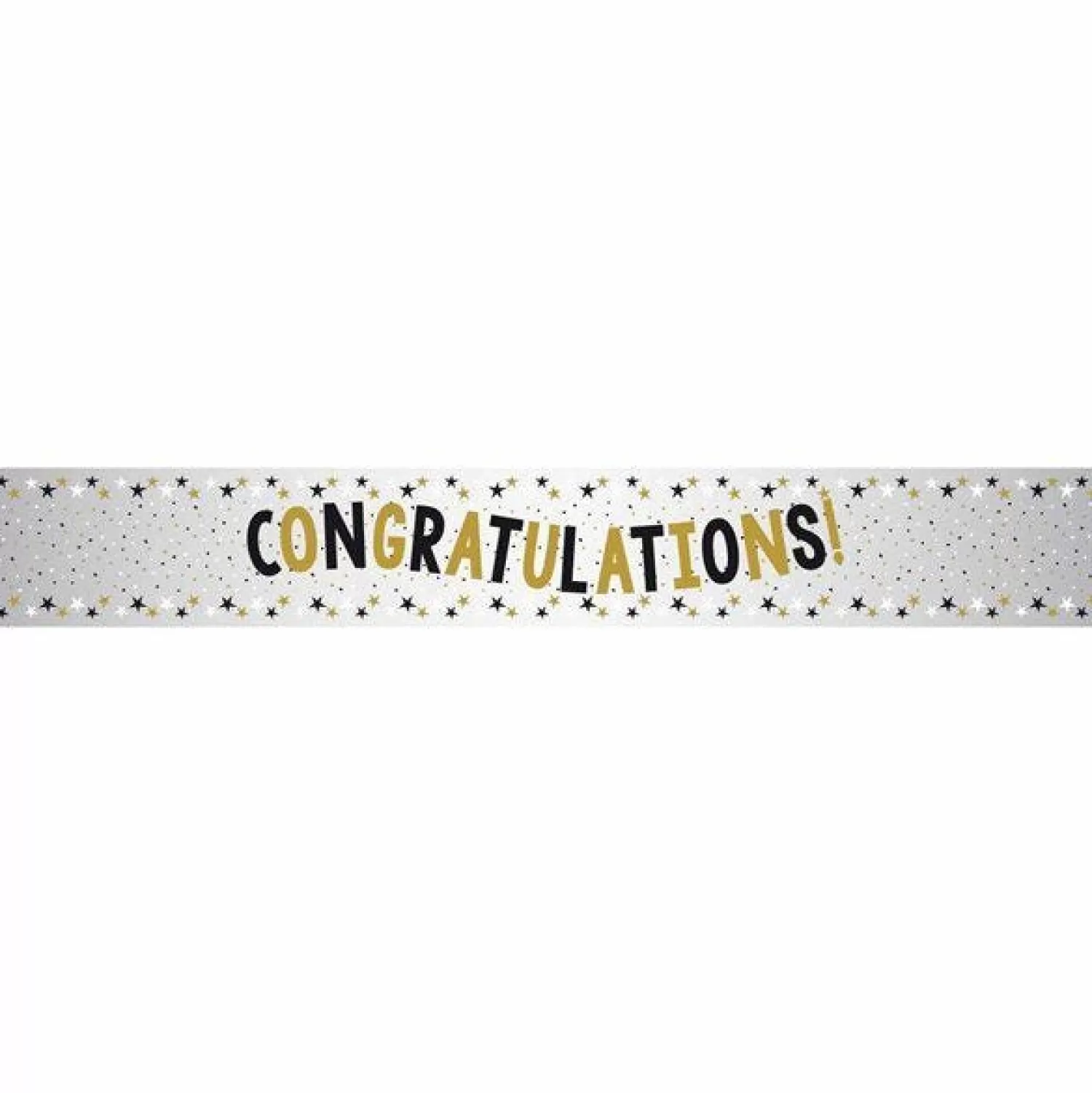 Fashion Party Delights Congratulations Metallic Foil Banner