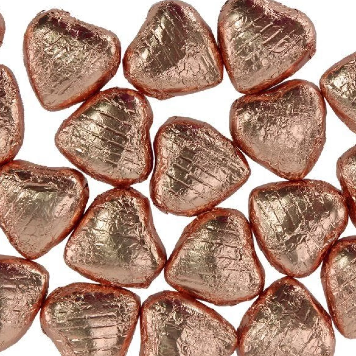 Hot Party Delights Copper Foil Chocolate Hearts X20