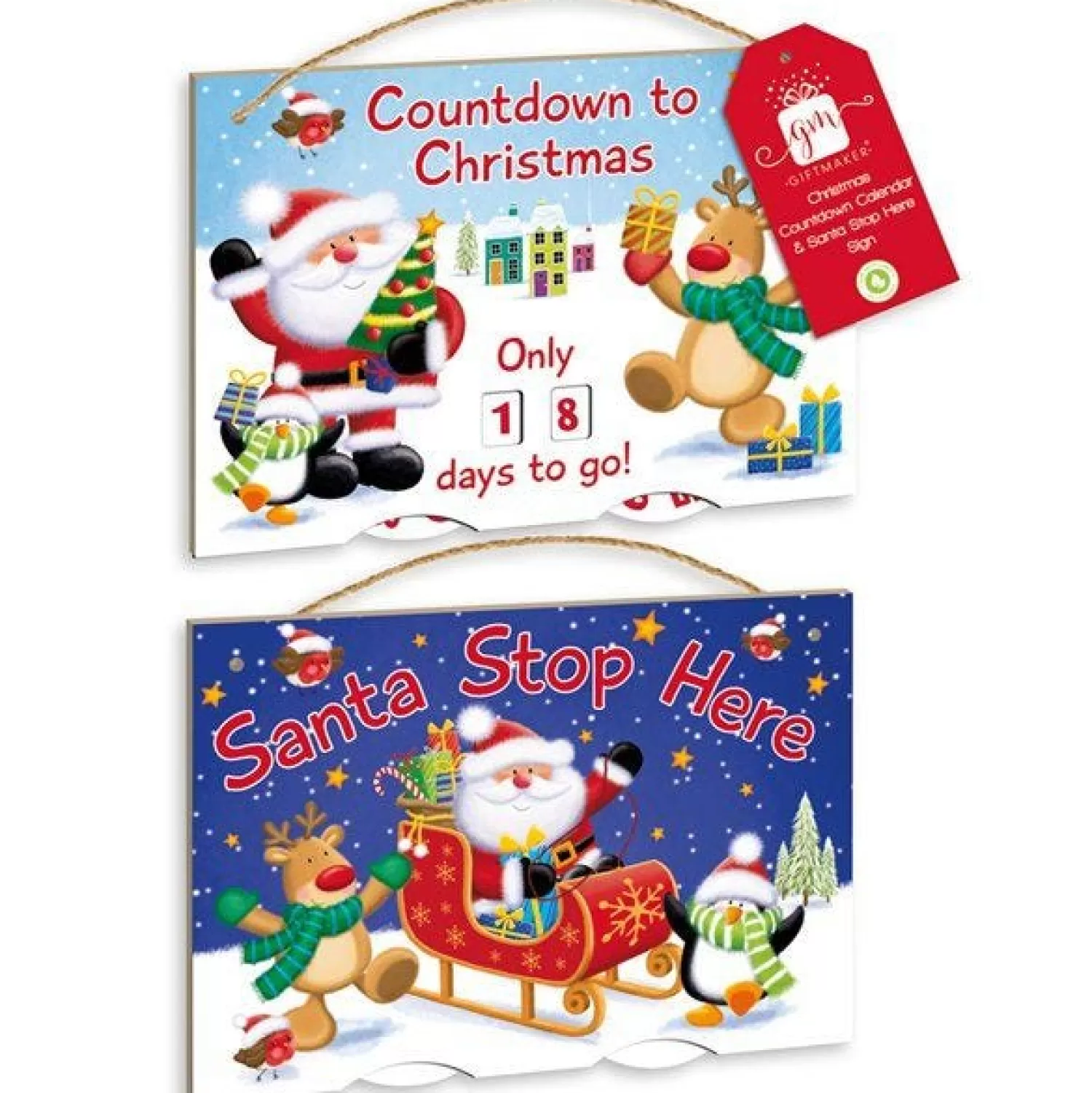 Countdown To Christmas Sign - 24Cm<Party Delights Cheap