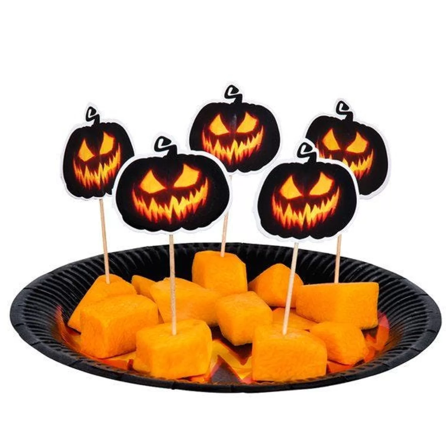 Creepy Pumpkin Cocktail Picks (12Pk)<Party Delights Flash Sale