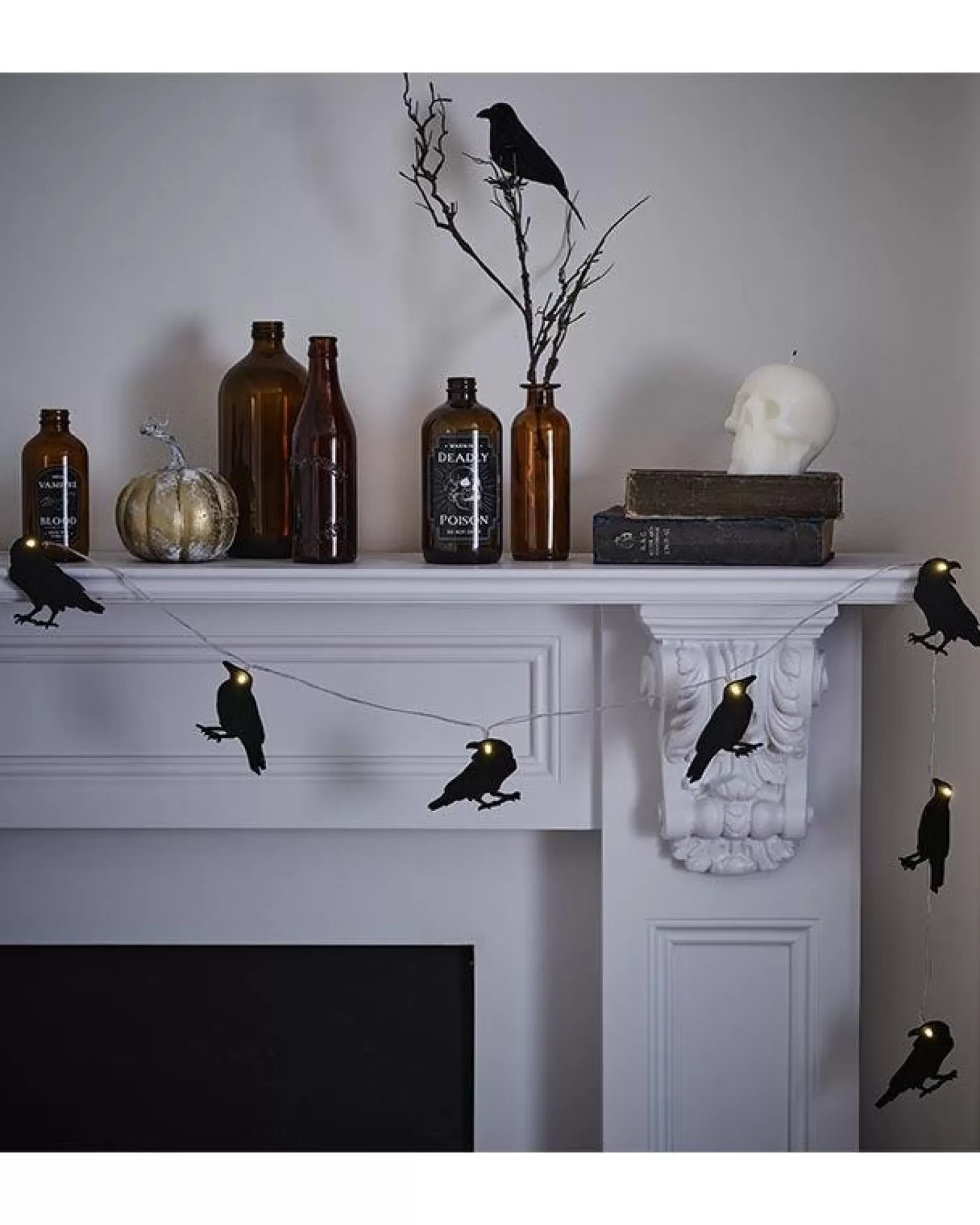 Crow Led Wooden Bunting<Party Delights Cheap