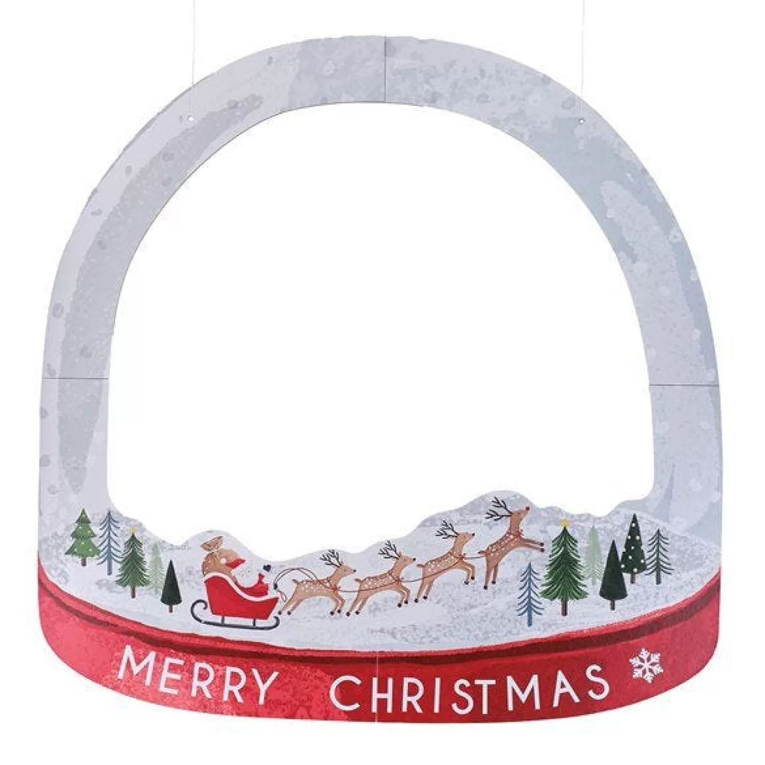 Customisable Snowglobe Christmas Photo Booth Frame<Party Delights Fashion