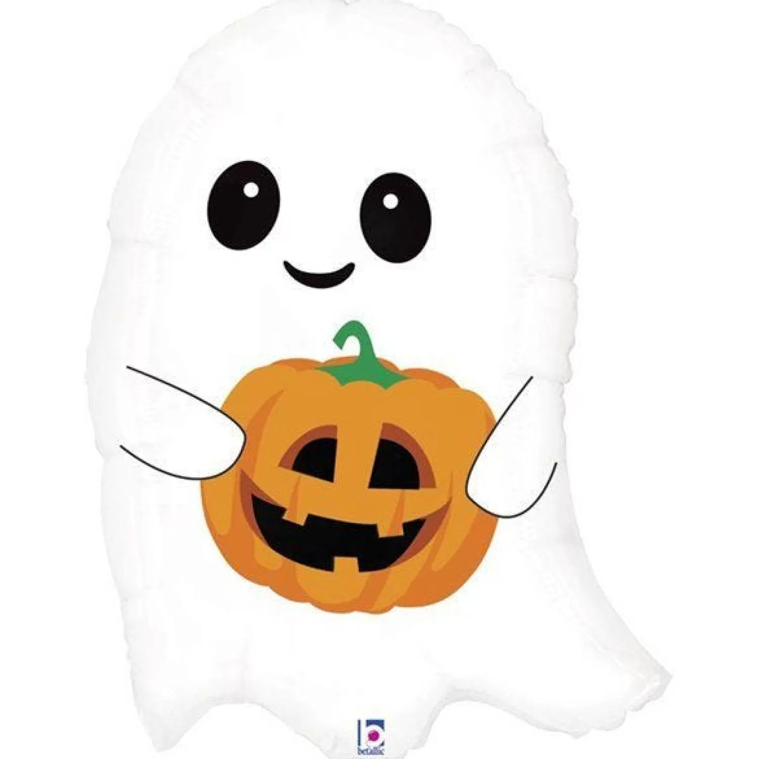 Cute Lil' Ghost Balloon - 26" Foil<Party Delights Online