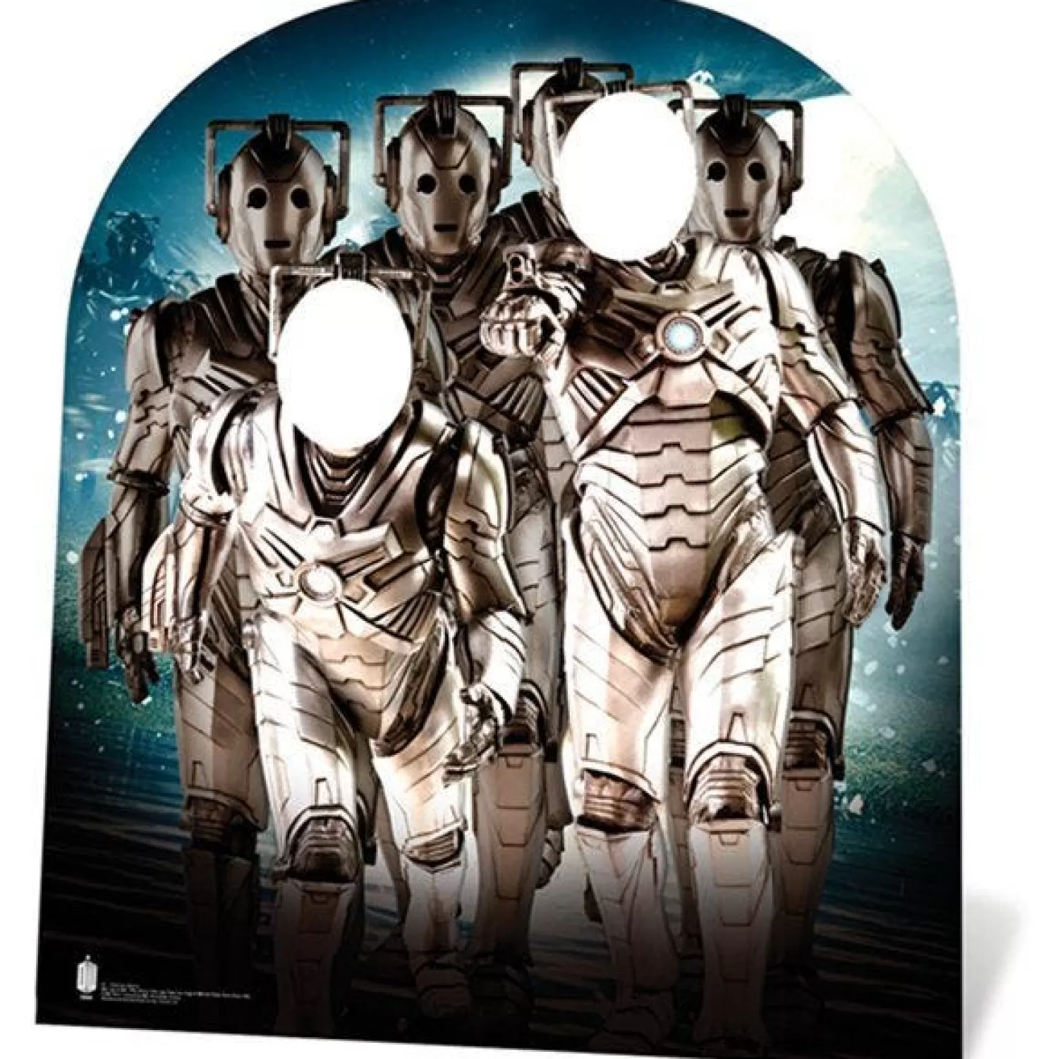 Clearance Party Delights Cyberman Stand-In Cardboard Photo Prop - 115Cm X 101Cm