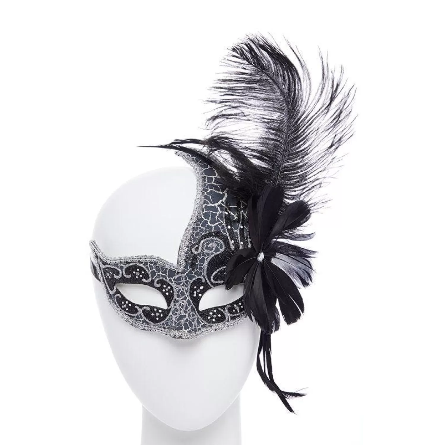 Clearance Party Delights Dark Angel Black Masquerade Mask