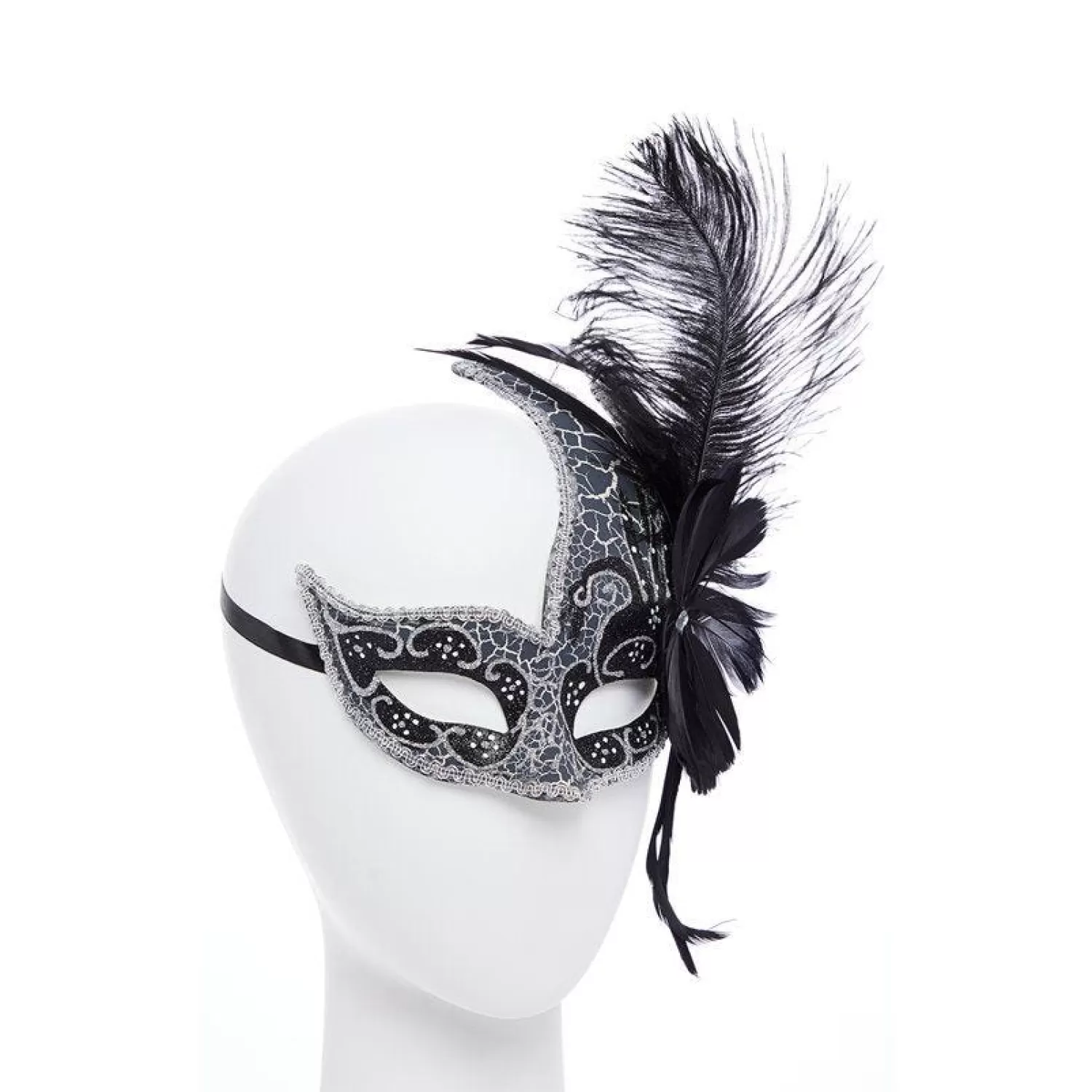 Clearance Party Delights Dark Angel Black Masquerade Mask