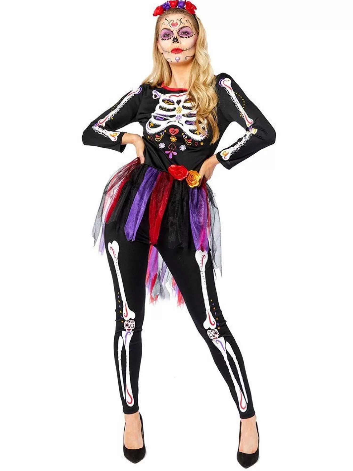 Day Of The Dead - Adult Costume<Party Delights Hot