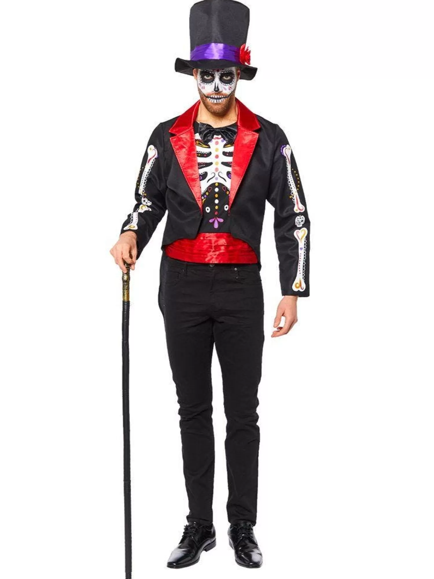 Day Of The Dead Jacket - Adult Costume<Party Delights Best