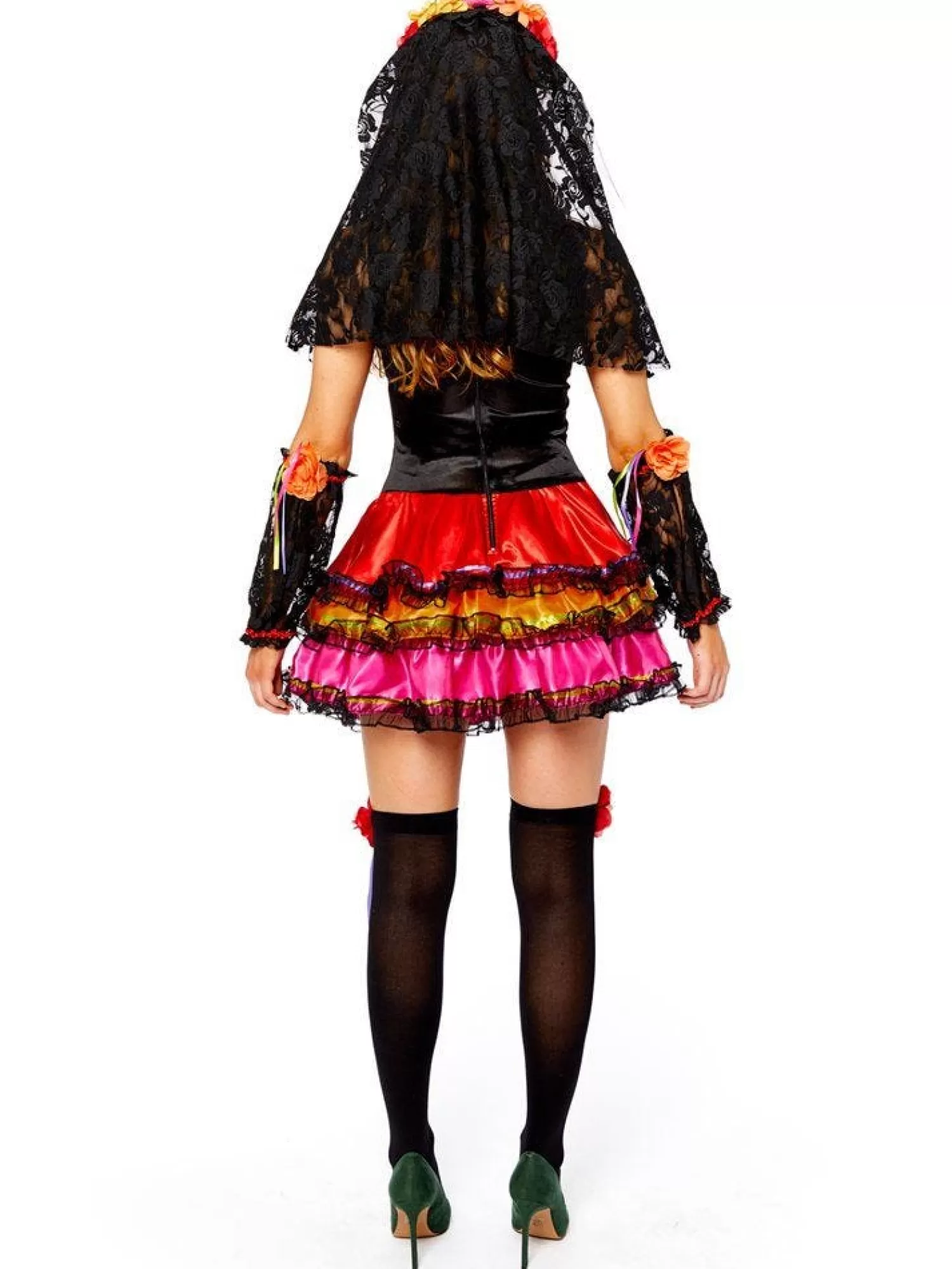 Day Of The Dead Senorita - Adult Costume<Party Delights Sale