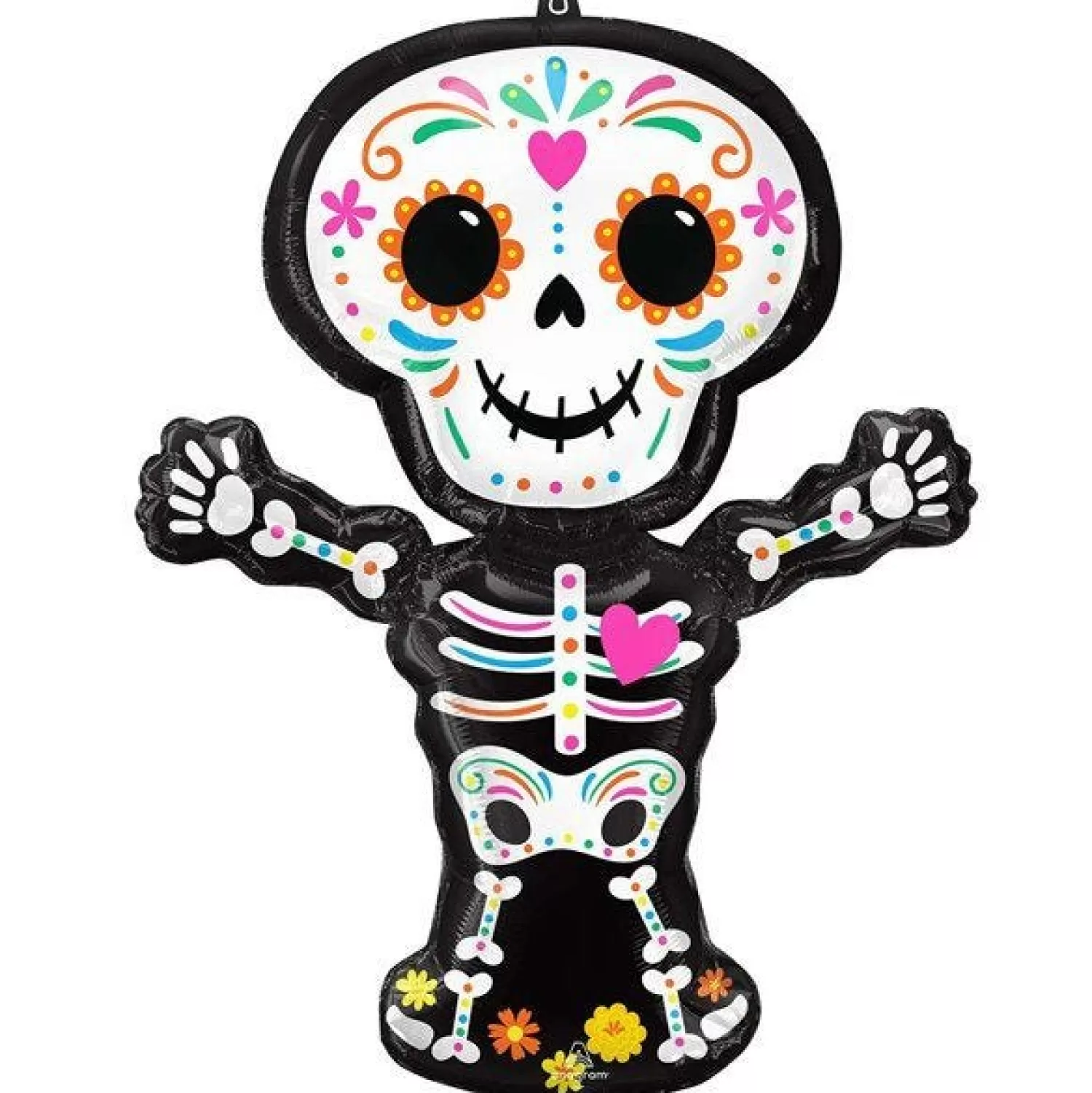 Day Of The Dead Skeleton Supershape Balloon - 34" Foil<Party Delights Flash Sale