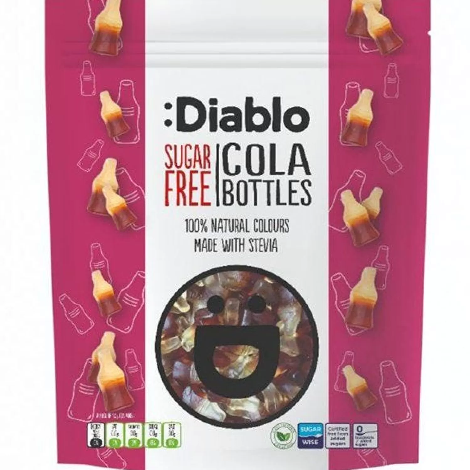 Cheap Party Delights Diablo Sugar Free Cola Bottles - 75G