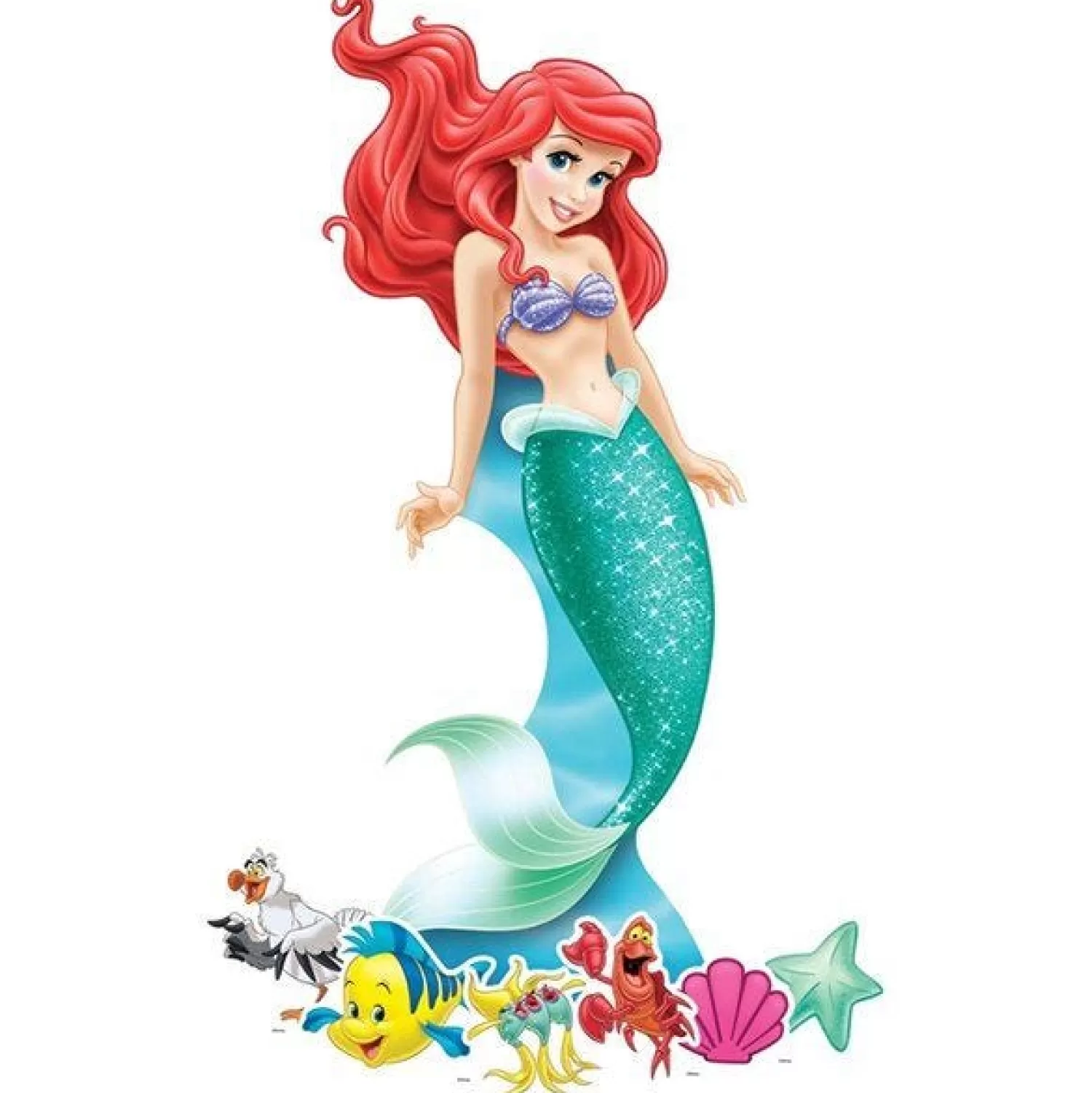 Shop Party Delights Disney Ariel Cardboard Cutout - 134Cm X 58Cm