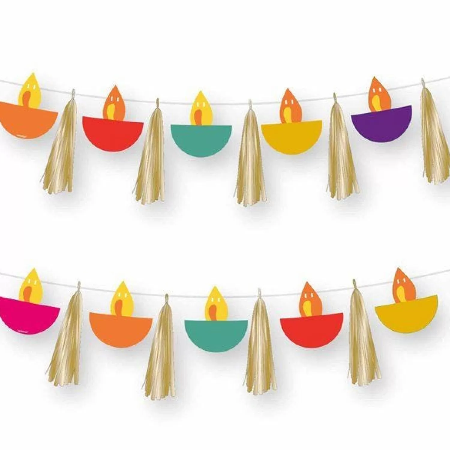 Outlet Party Delights Diwali Symbol & Tassel Garlands - 1.8M