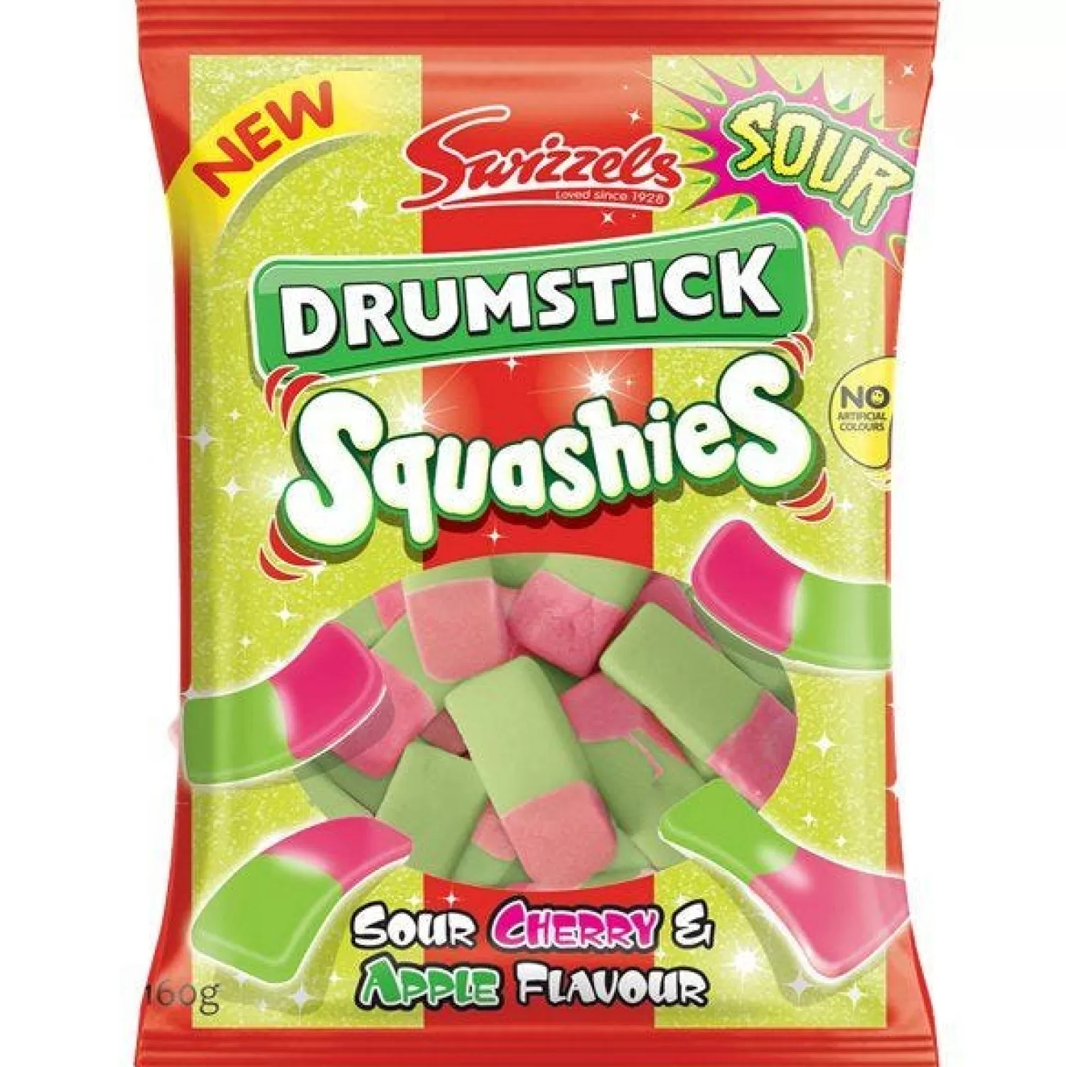 Best Party Delights Drumstick Squashies - Sour Cherry & Apple Flavour - 160G