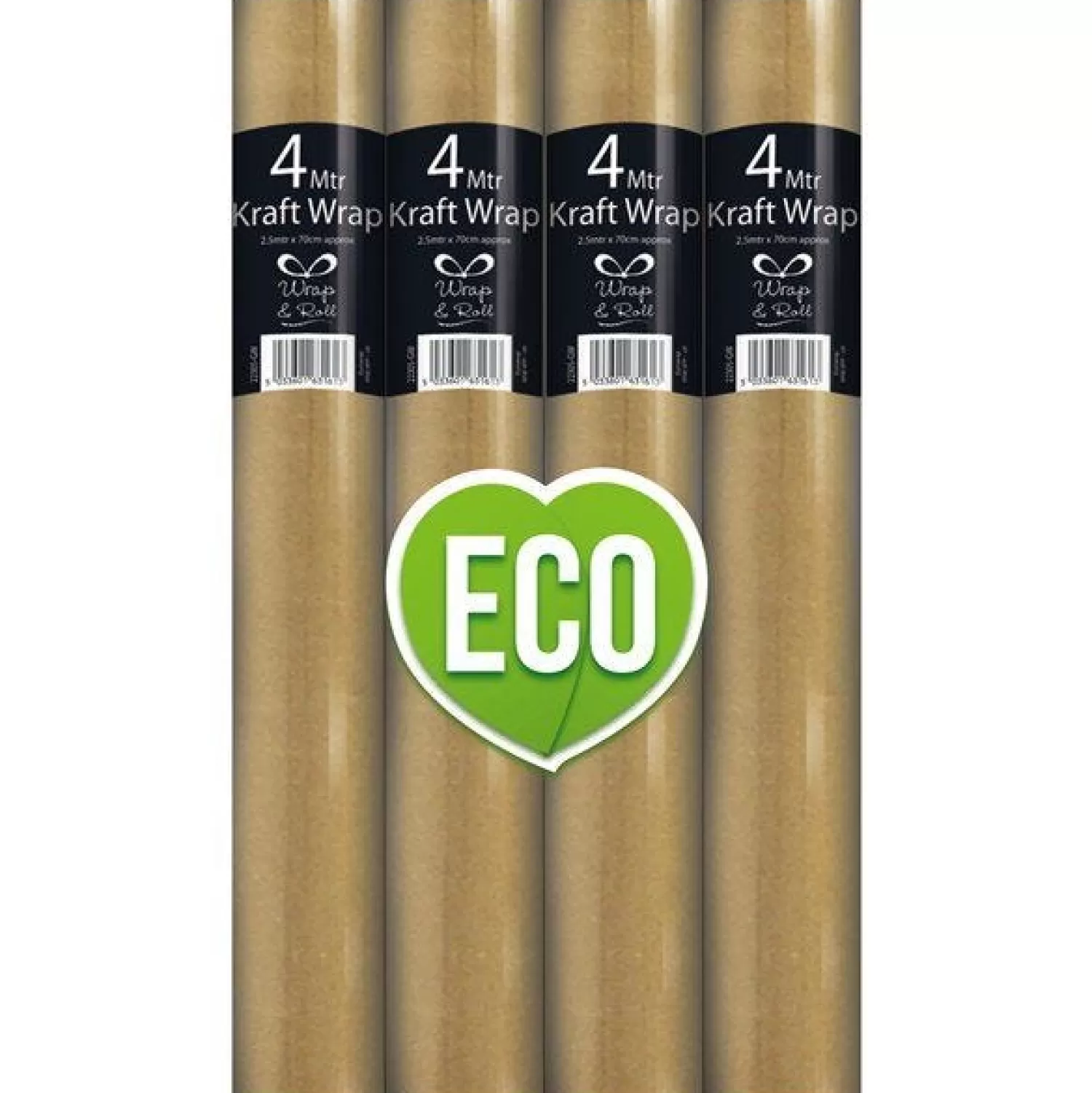 Eco Kraft Wrapping Paper Roll - 4M<Party Delights Flash Sale