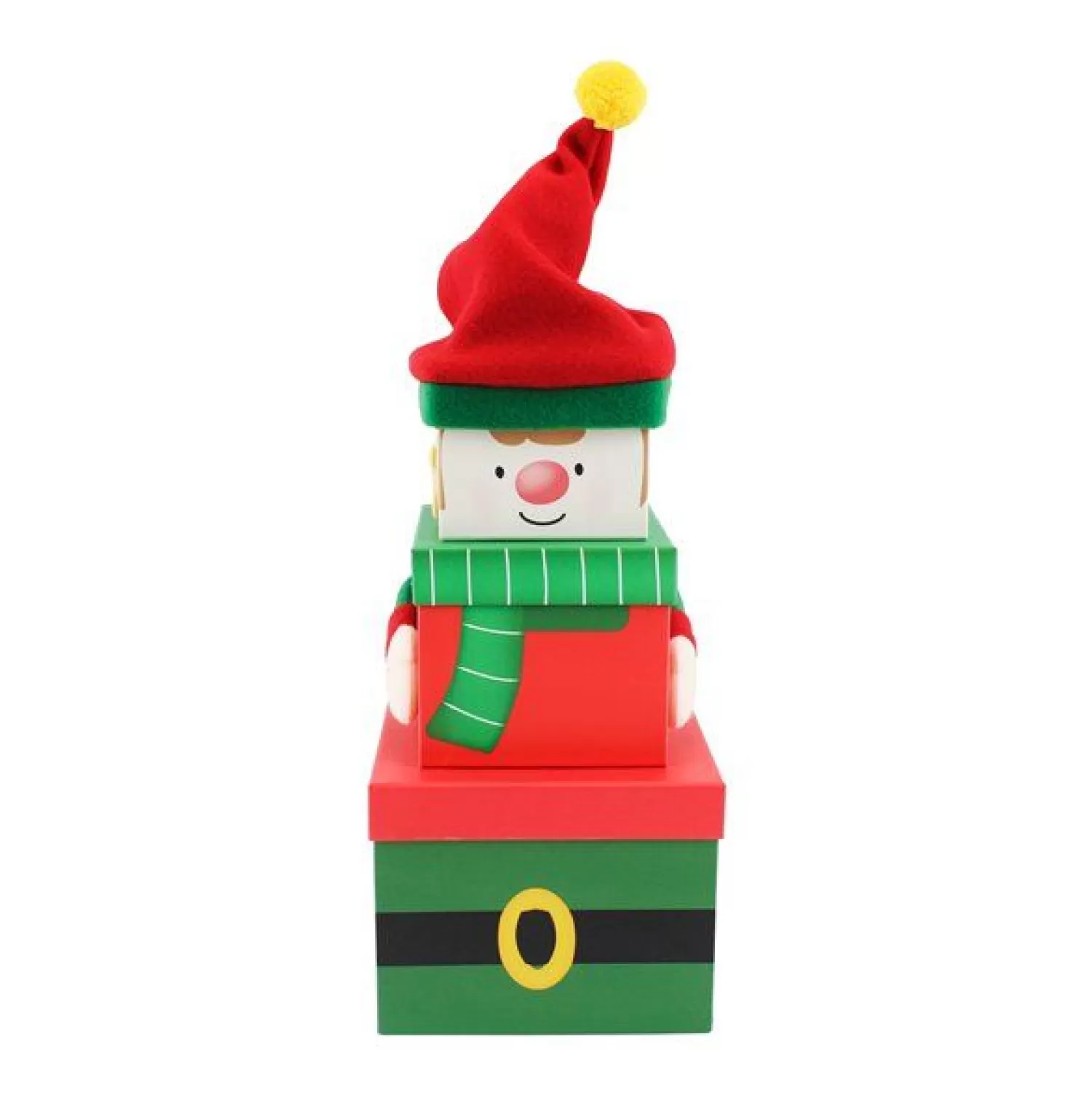 Elf Plush Stacking Boxes - 35Cm (3Pk)<Party Delights Store