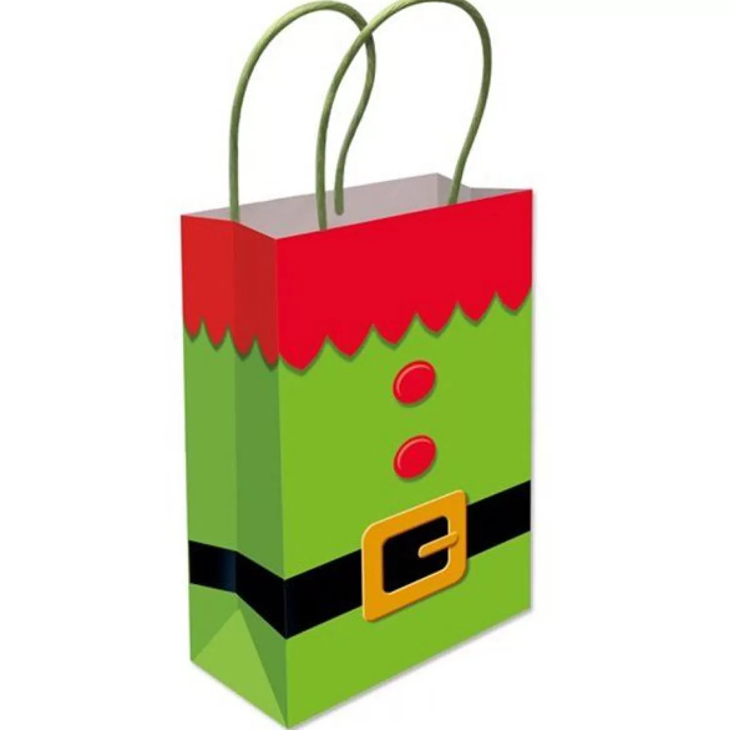 Elf Tunic Paper Gift Bag - 22Cm<Party Delights Best Sale