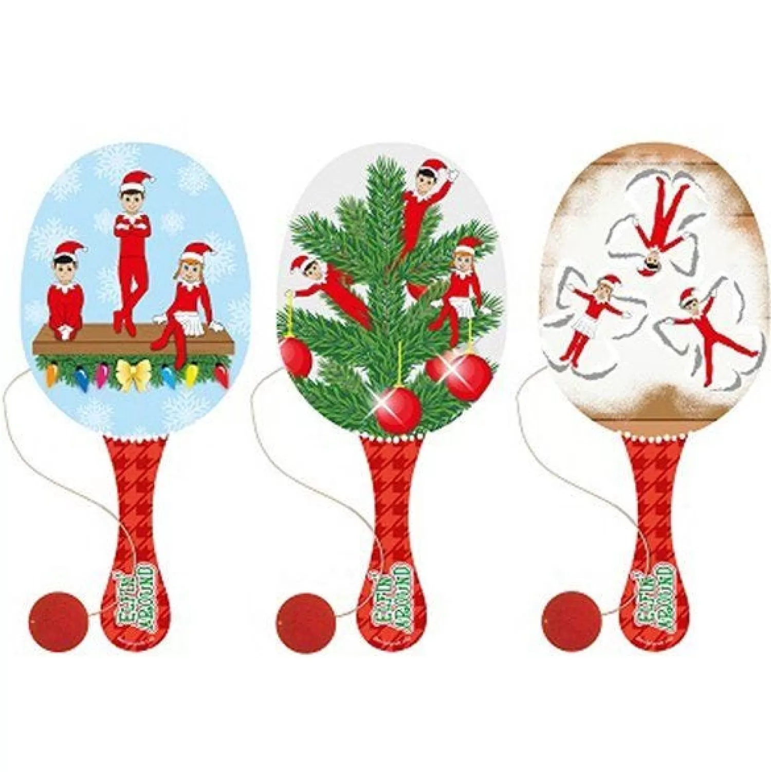 Elfin Around Paddle Bat & Ball<Party Delights Outlet