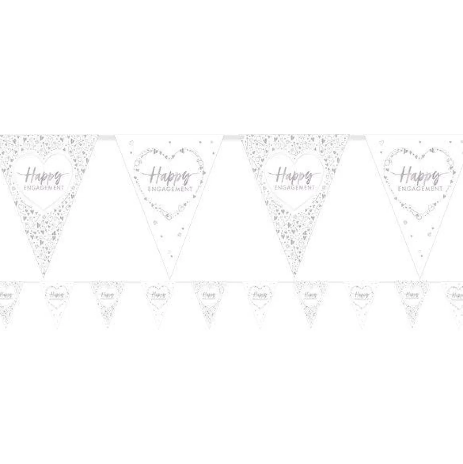 New Party Delights Engagement Flag Paper Bunting - 3.7M