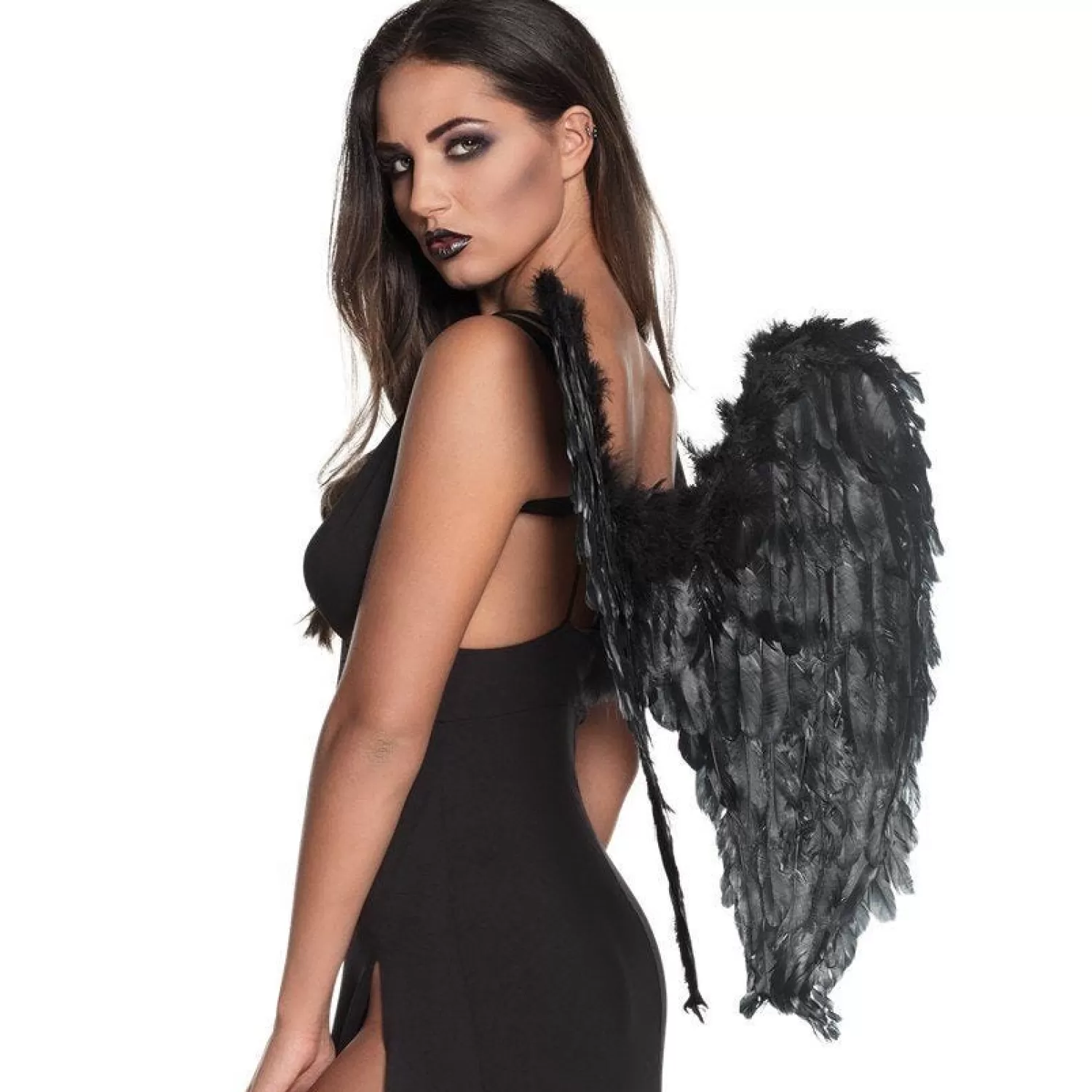 Fallen Angel Black Wings - 65Cm<Party Delights Sale