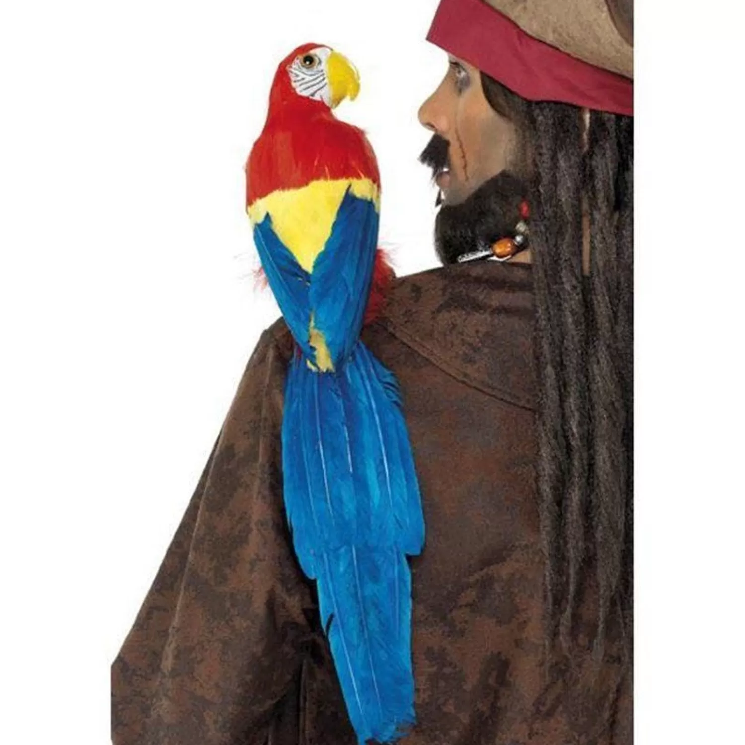 Best Sale Party Delights Feathered Parrot With Elastic Holder - 50Cm