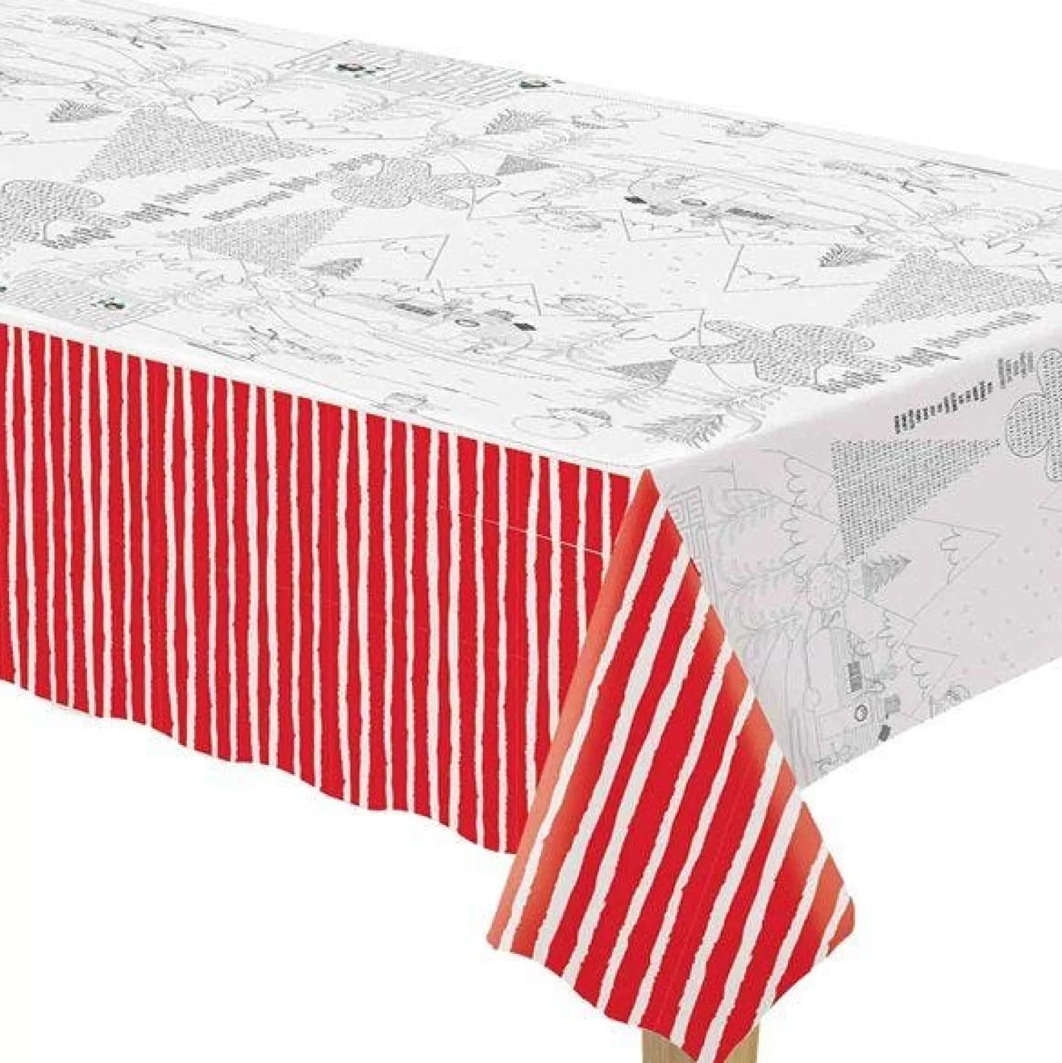 Festive Friends Activity Paper Tablecover - 1.8M X 1.2M<Party Delights Clearance