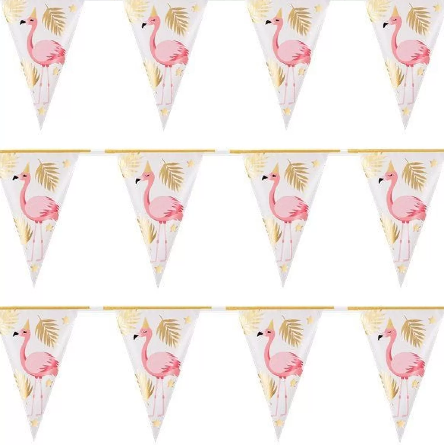 Online Party Delights Flamingo Gold Foil Bunting - 4M