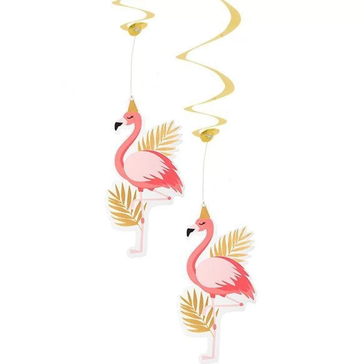 Fashion Party Delights Flamingo Hanging Swirls - 85Cm (2Pk)