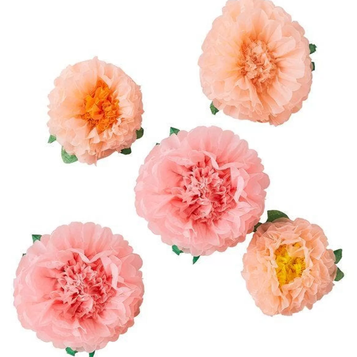 Best Sale Party Delights Fluffy Flower Decorations (6Pk)