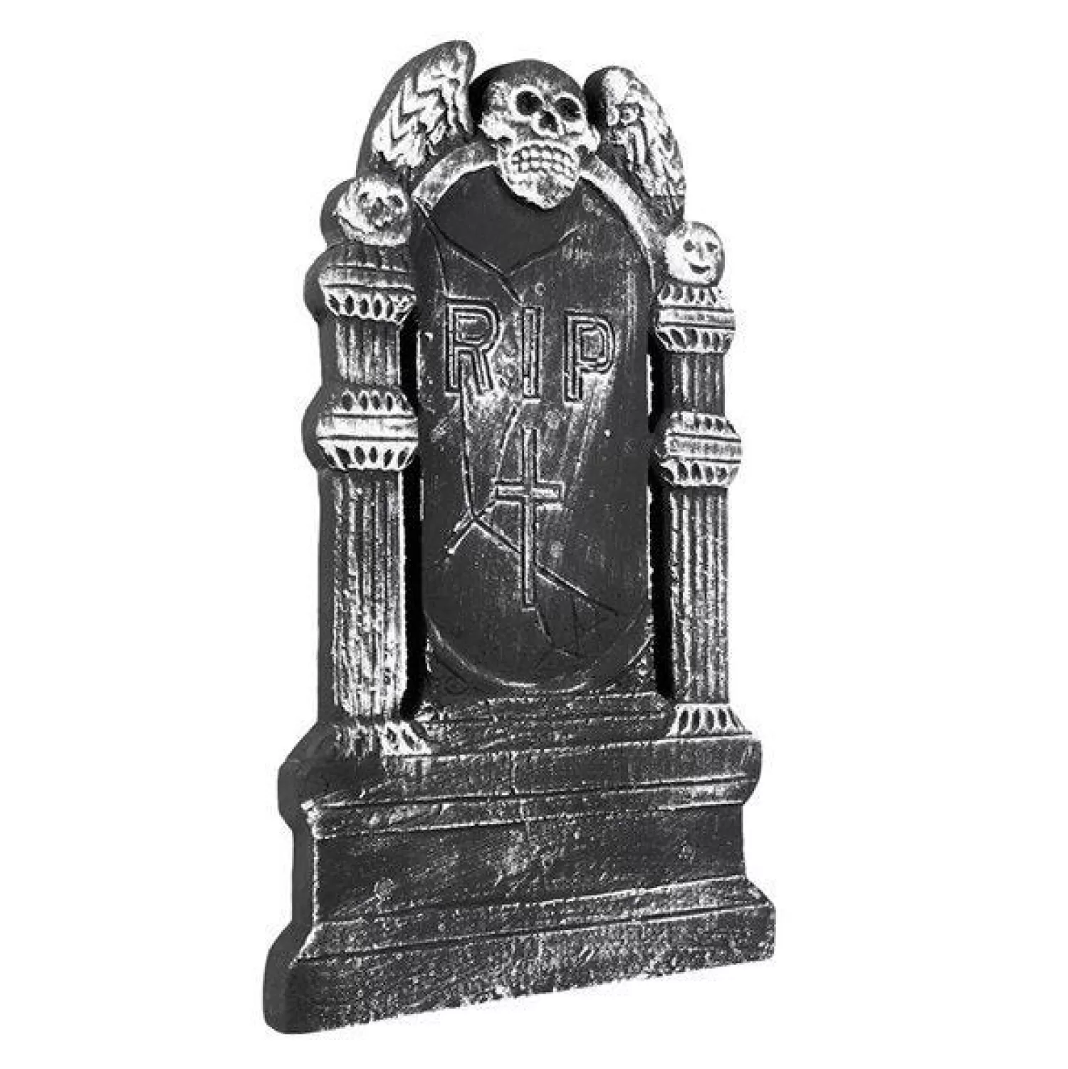 Flying Skull 'Rip' Tombstone - 50Cm<Party Delights Online