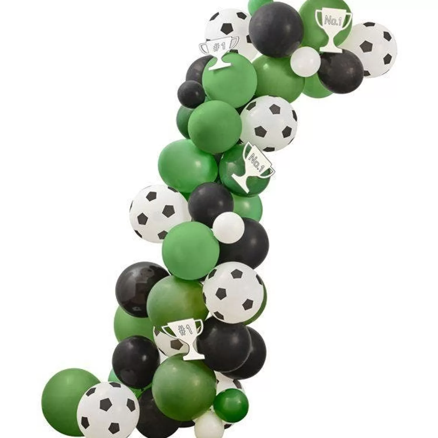 Shop Party Delights Football Balloon Arch - 70 Balloons