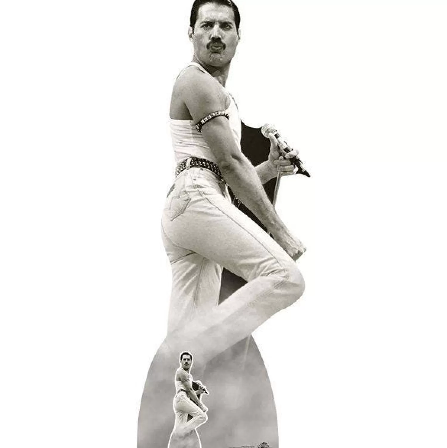 Hot Party Delights Freddie Mercury Live Aid Cardboard Cutout - 179Cm X 67Cm