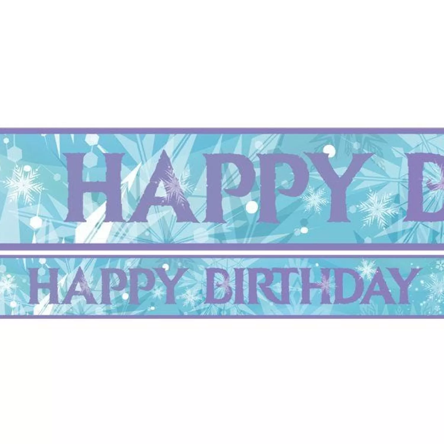 Shop Party Delights Frozen Style Paper Banners - 1M (3Pk)