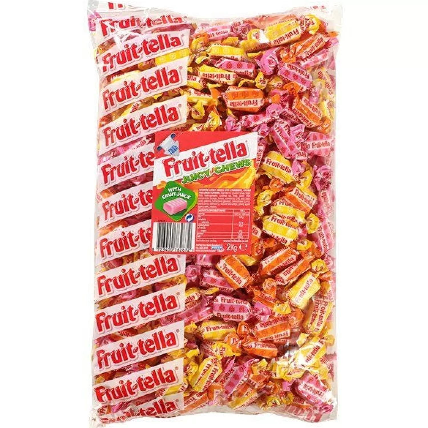 Hot Party Delights Fruit-Tella Juicy Chews Bulk Bag - 2Kg