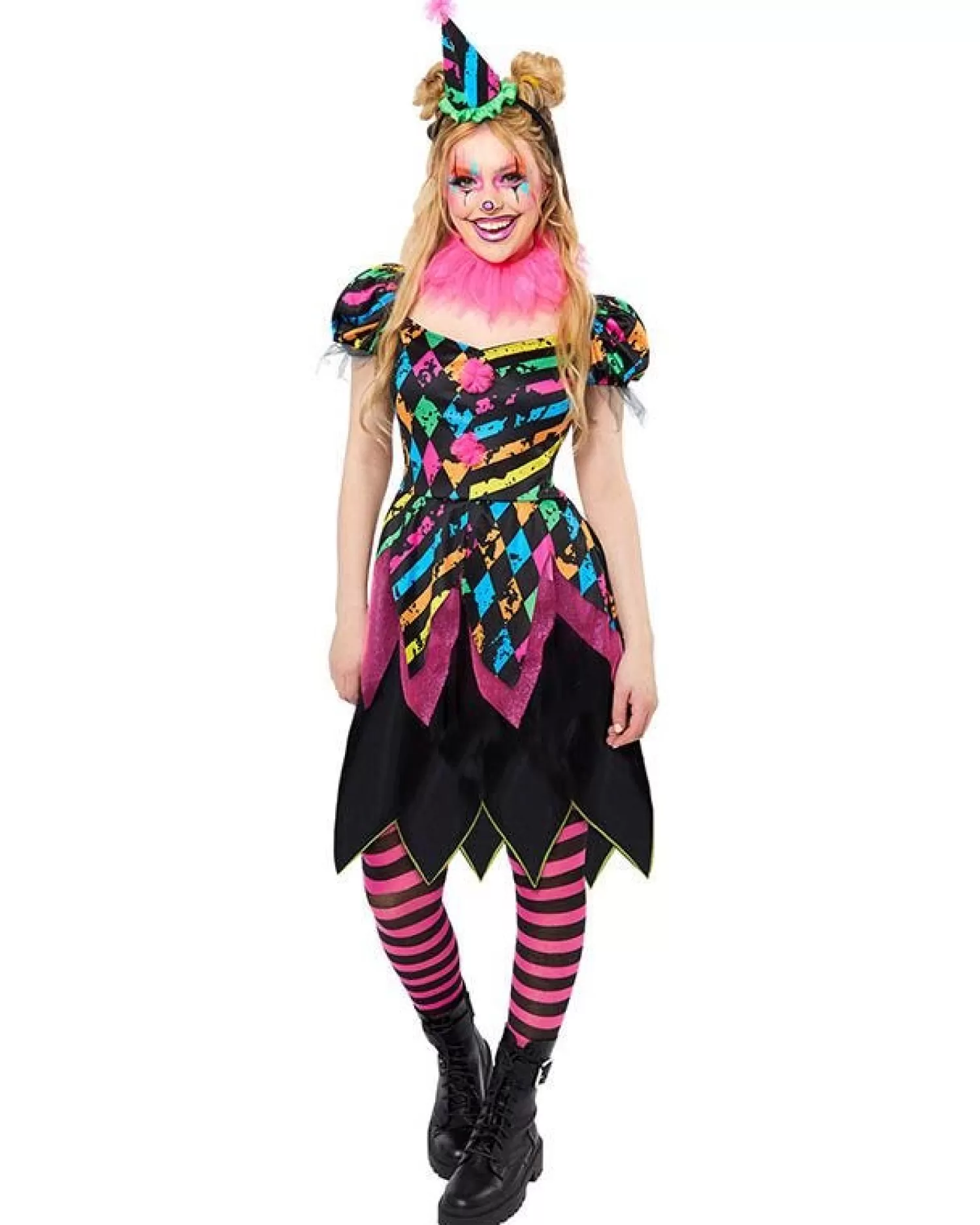 Funhouse Clown Lady - Adult Costume<Party Delights Clearance