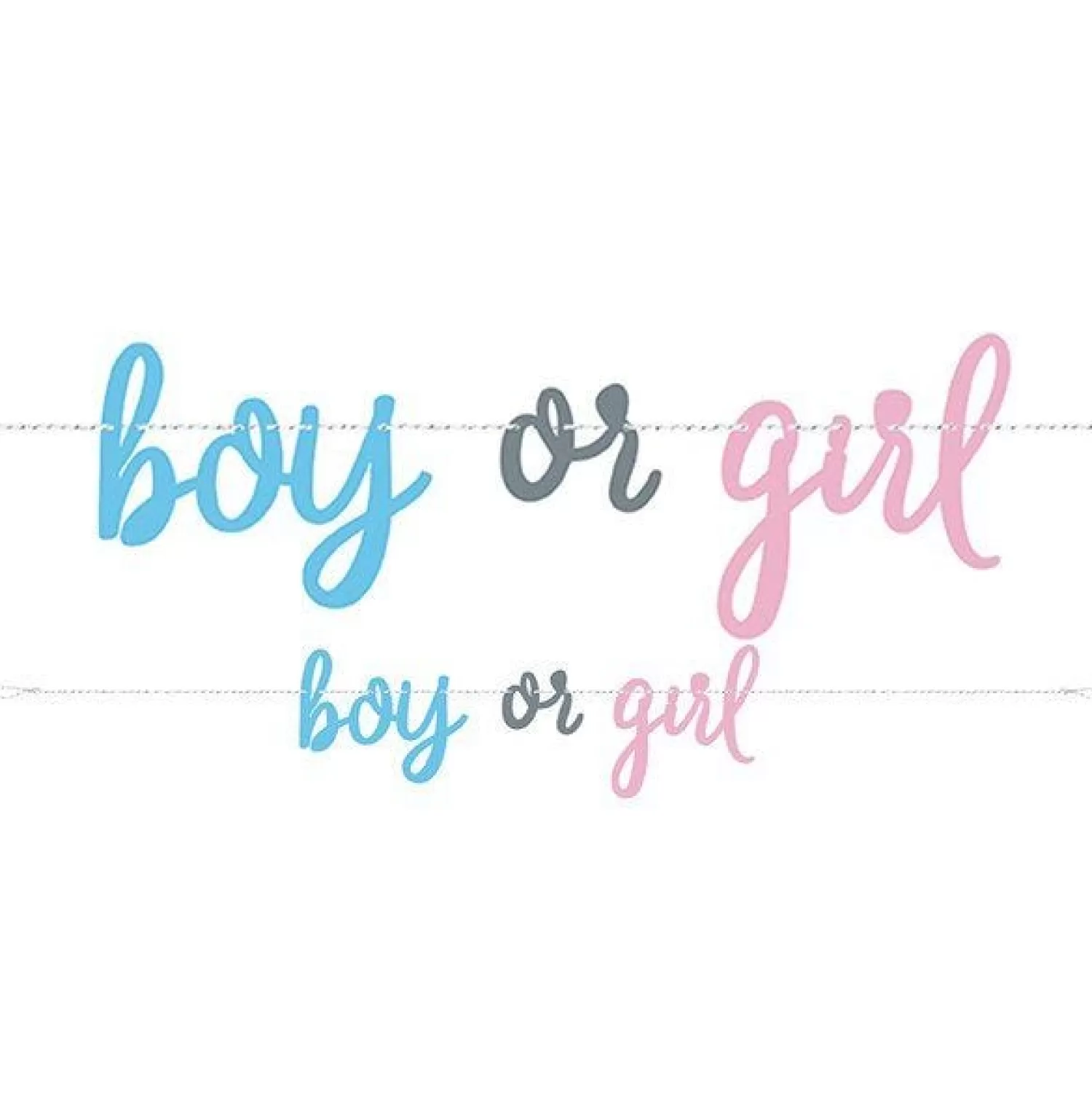 Best Sale Party Delights Gender Reveal Boy Or Girl Paper Banner - 2.13M