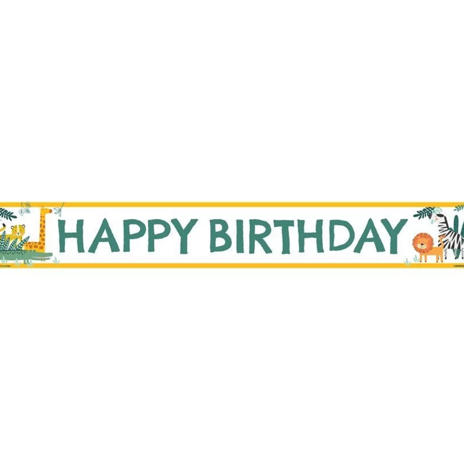 Flash Sale Party Delights Get Wild Safari Paper Birthday Banners - 1M (3Pk)