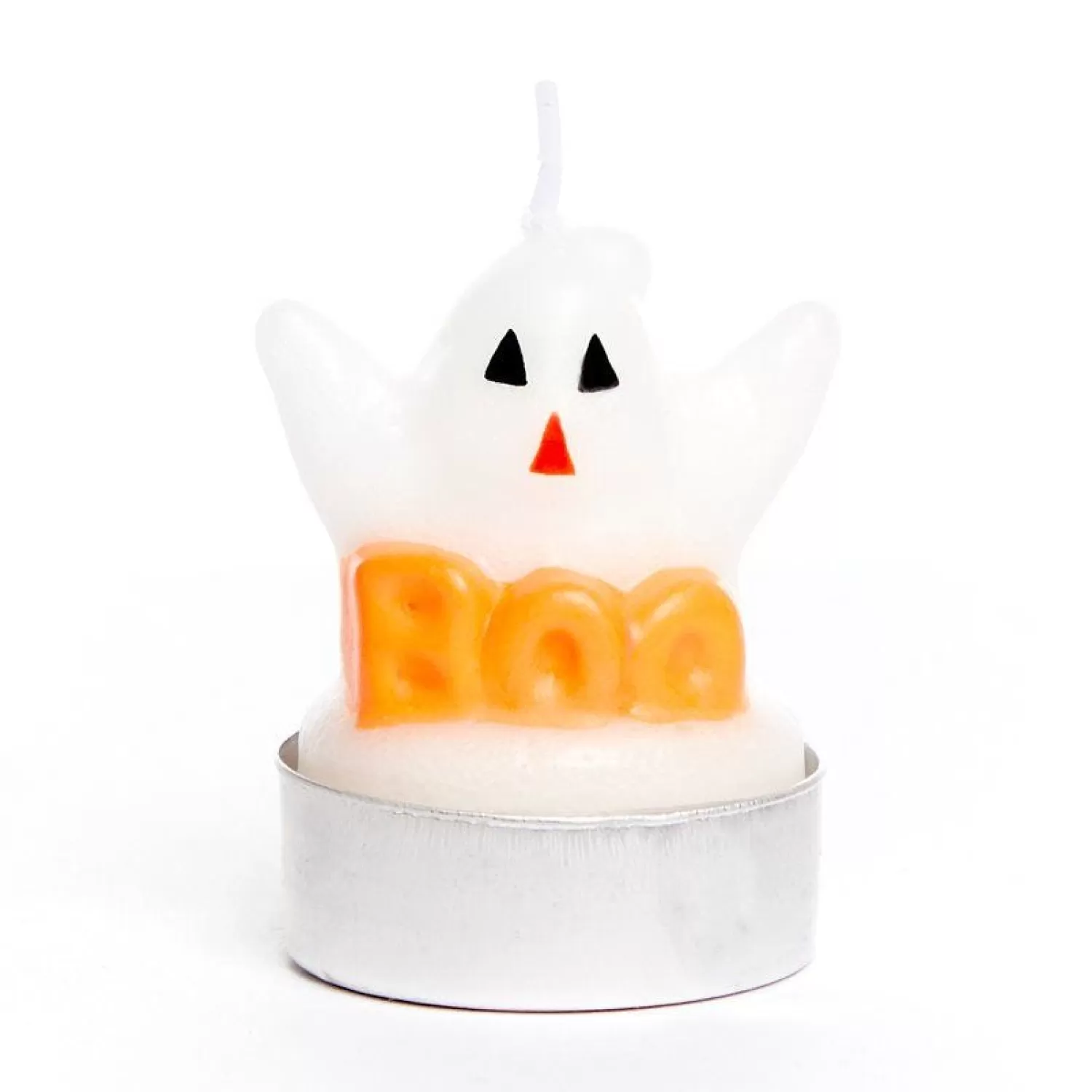 Ghost Tea Light Candles - 5Cm (3Pk)<Party Delights Hot