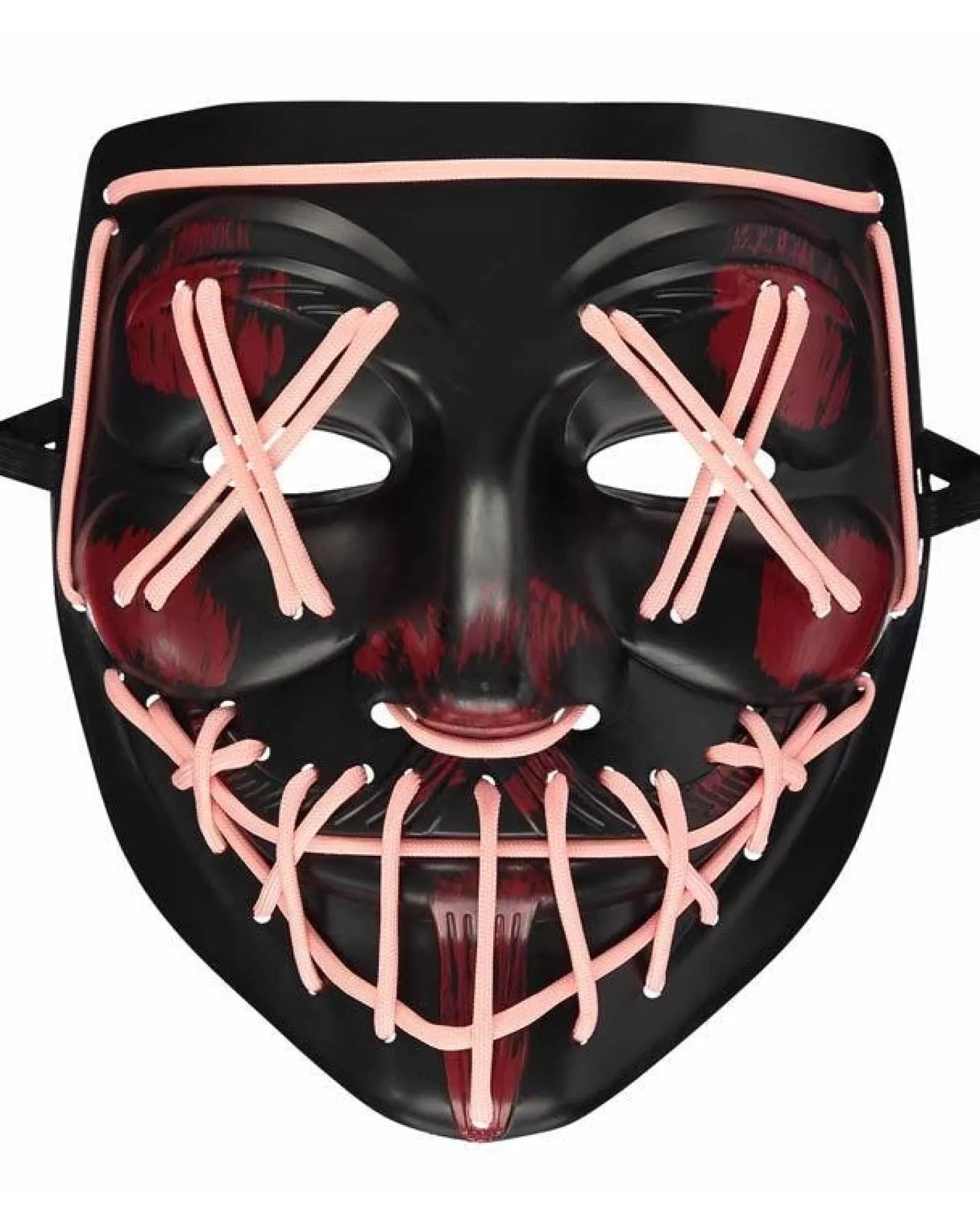 Gid Black/Red Mask<Party Delights Best Sale