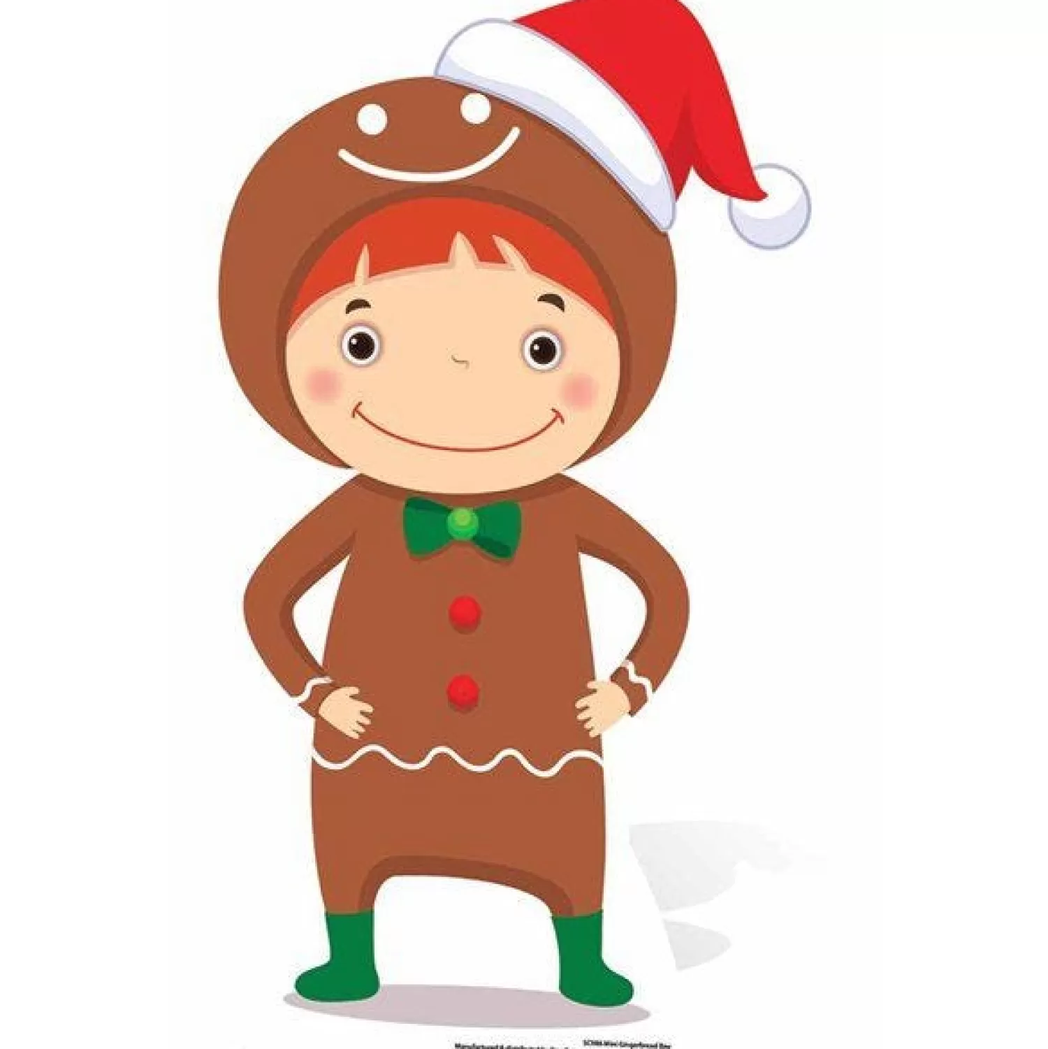 Online Party Delights Gingerbread Boy Cardboard Cutout - 83Cm X 49Cm