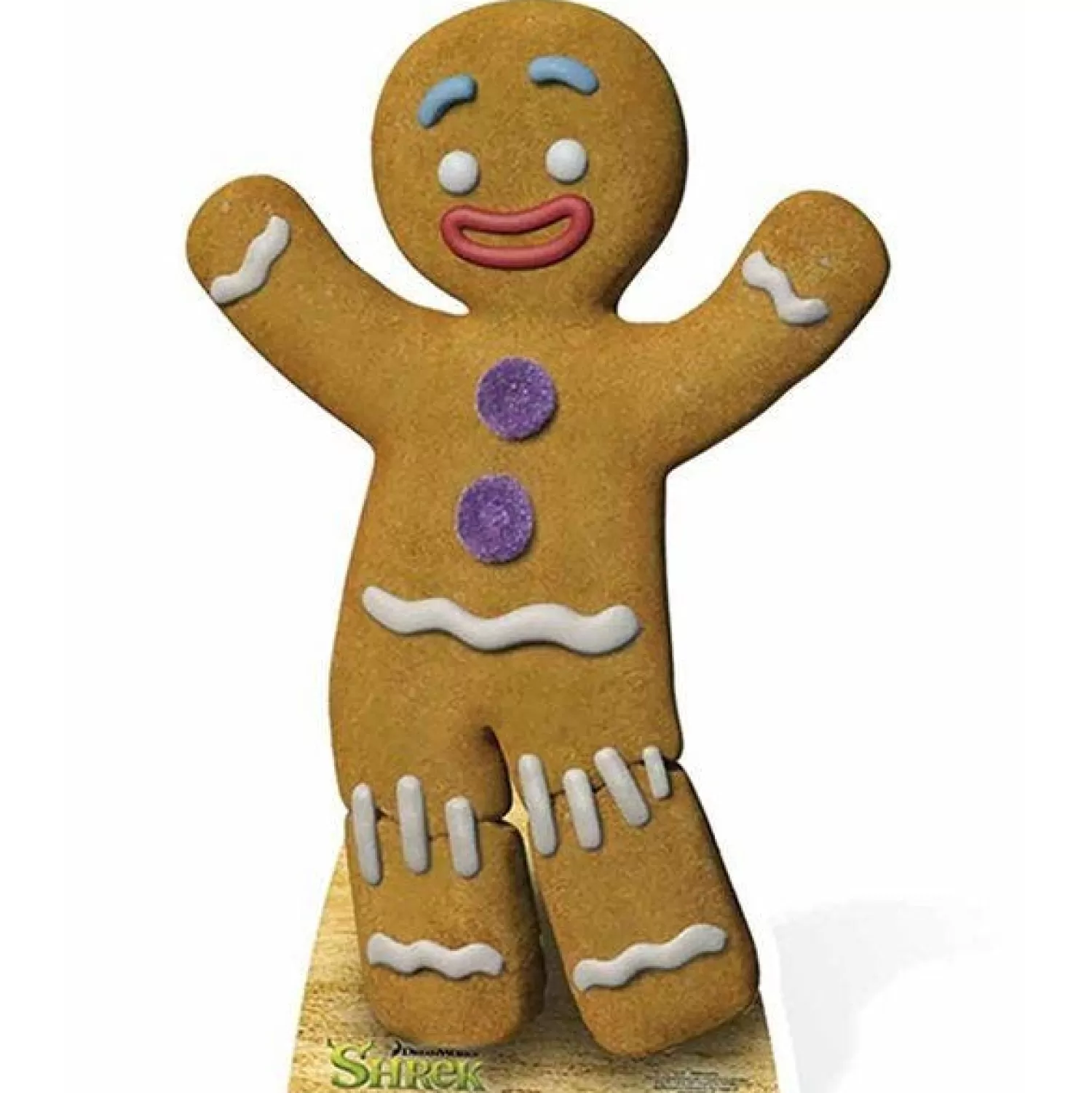 Discount Party Delights Gingerbread Man Shrek Cardboard Cutout - 75Cm X 51Cm