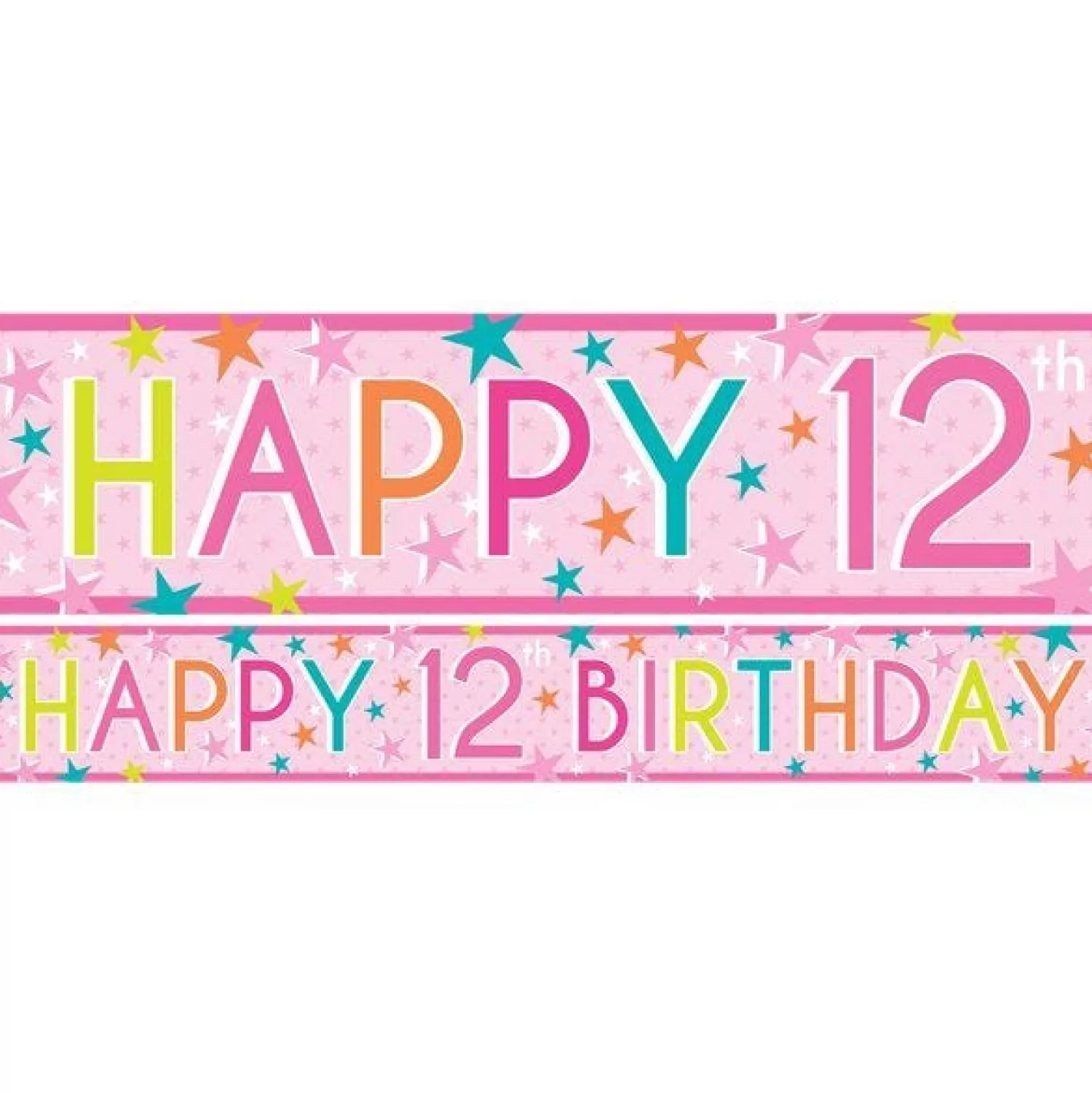 Best Sale Party Delights Girls 12Th Birthday Paper Banners - 1M (3Pk)