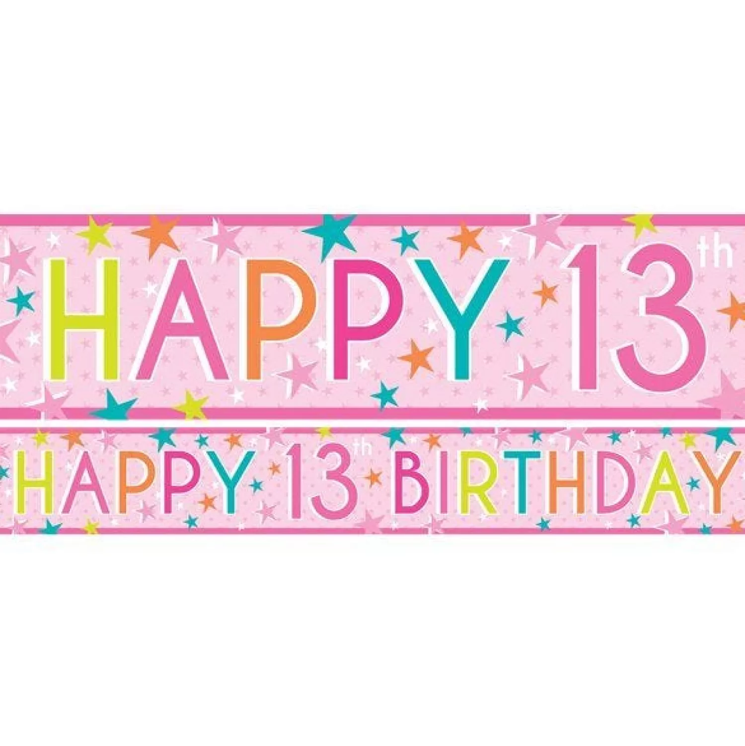 Cheap Party Delights Girls 13Th Birthday Paper Banners - 1M (3Pk)